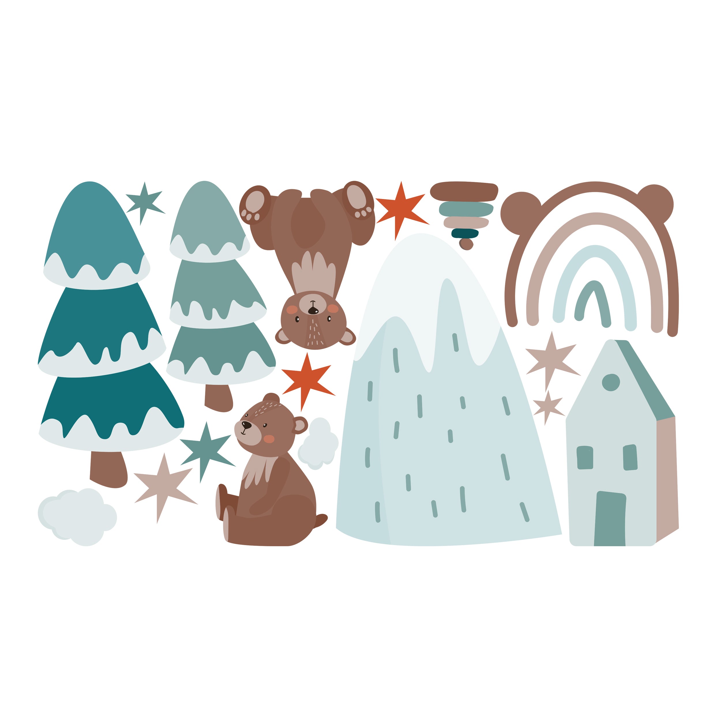 Wandtattoo Bärenwelt