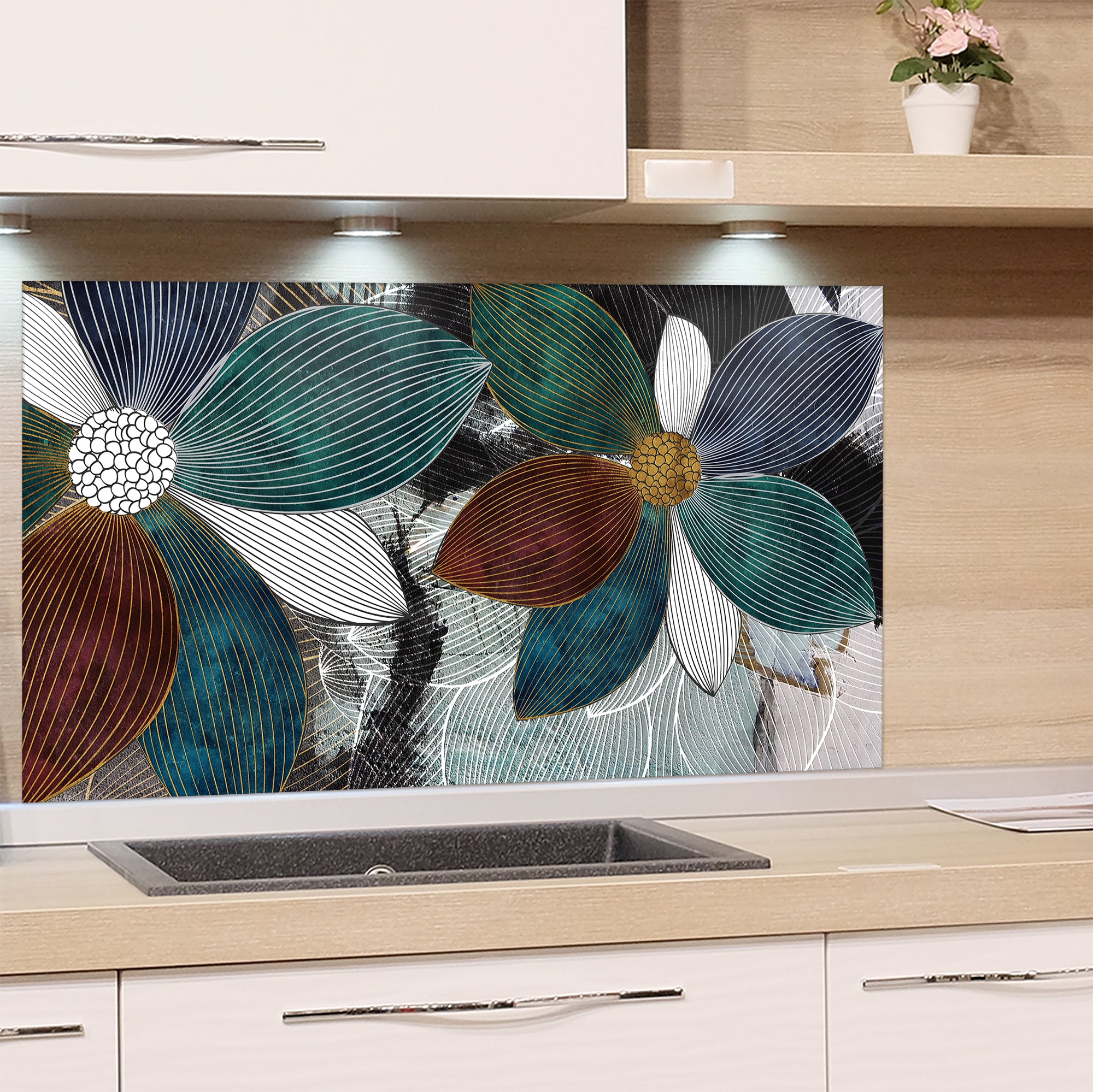 Spritzschutz Blütenmeer