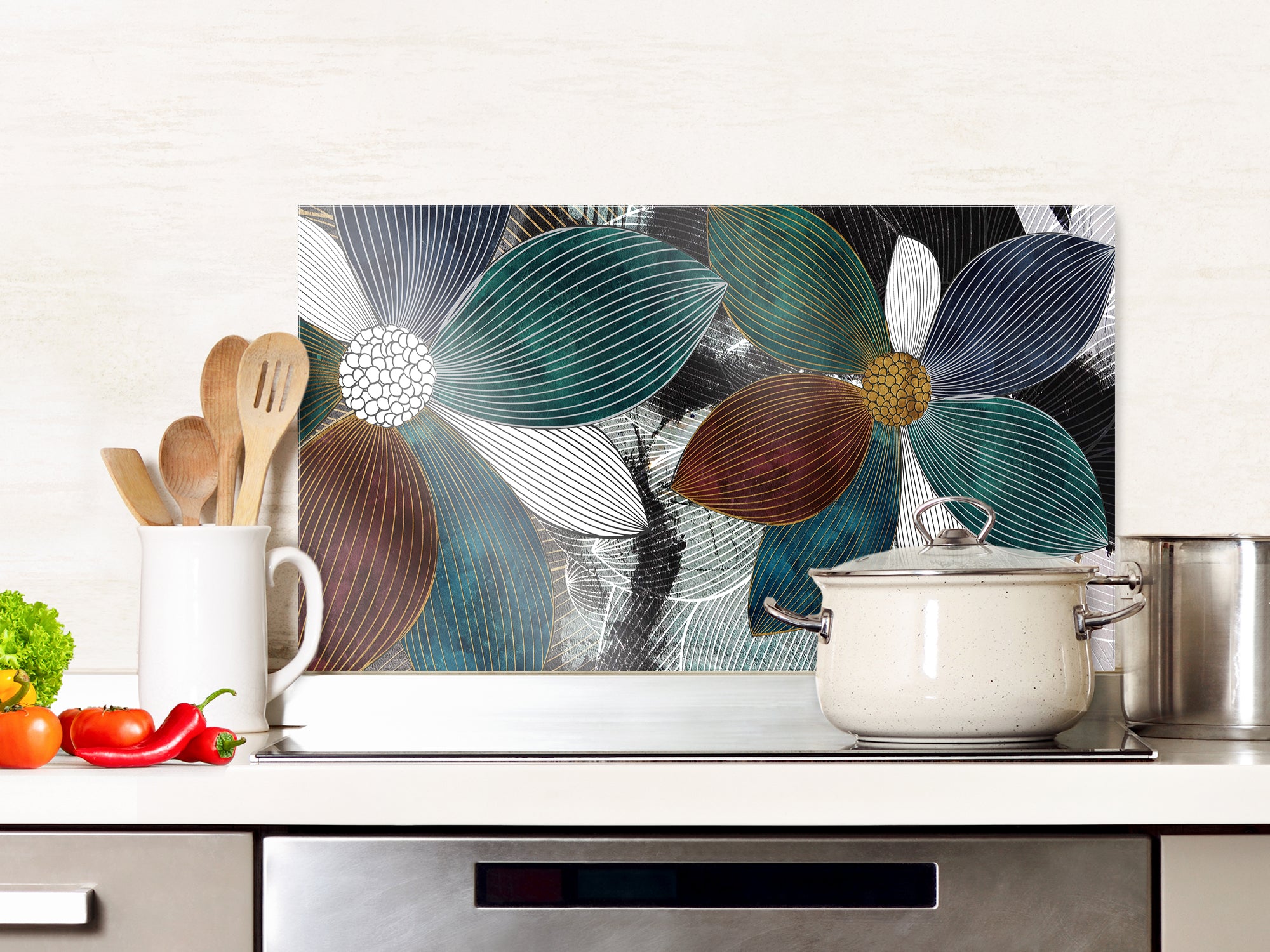 Spritzschutz Blütenmeer