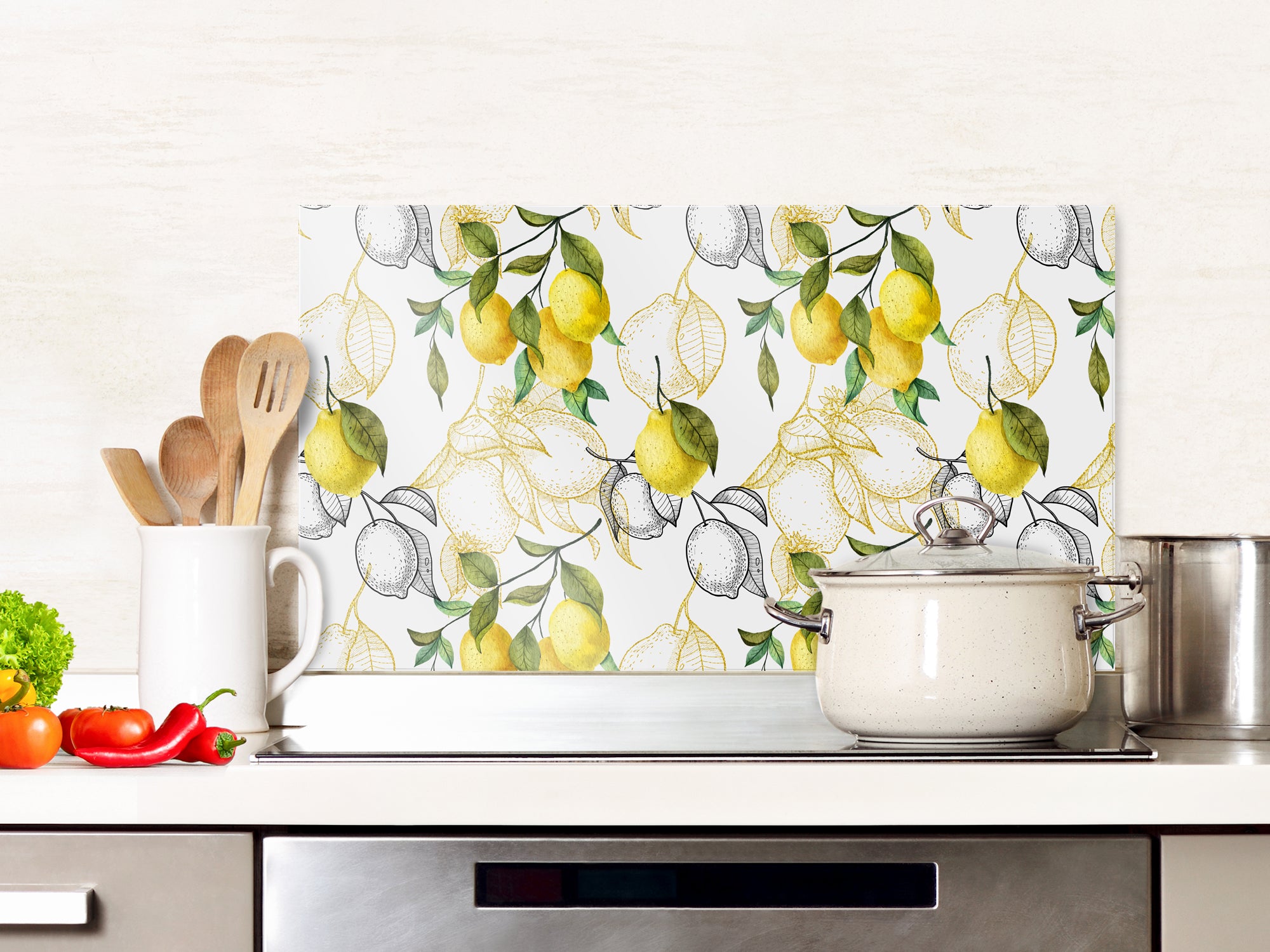 Spritzschutz Zitronen