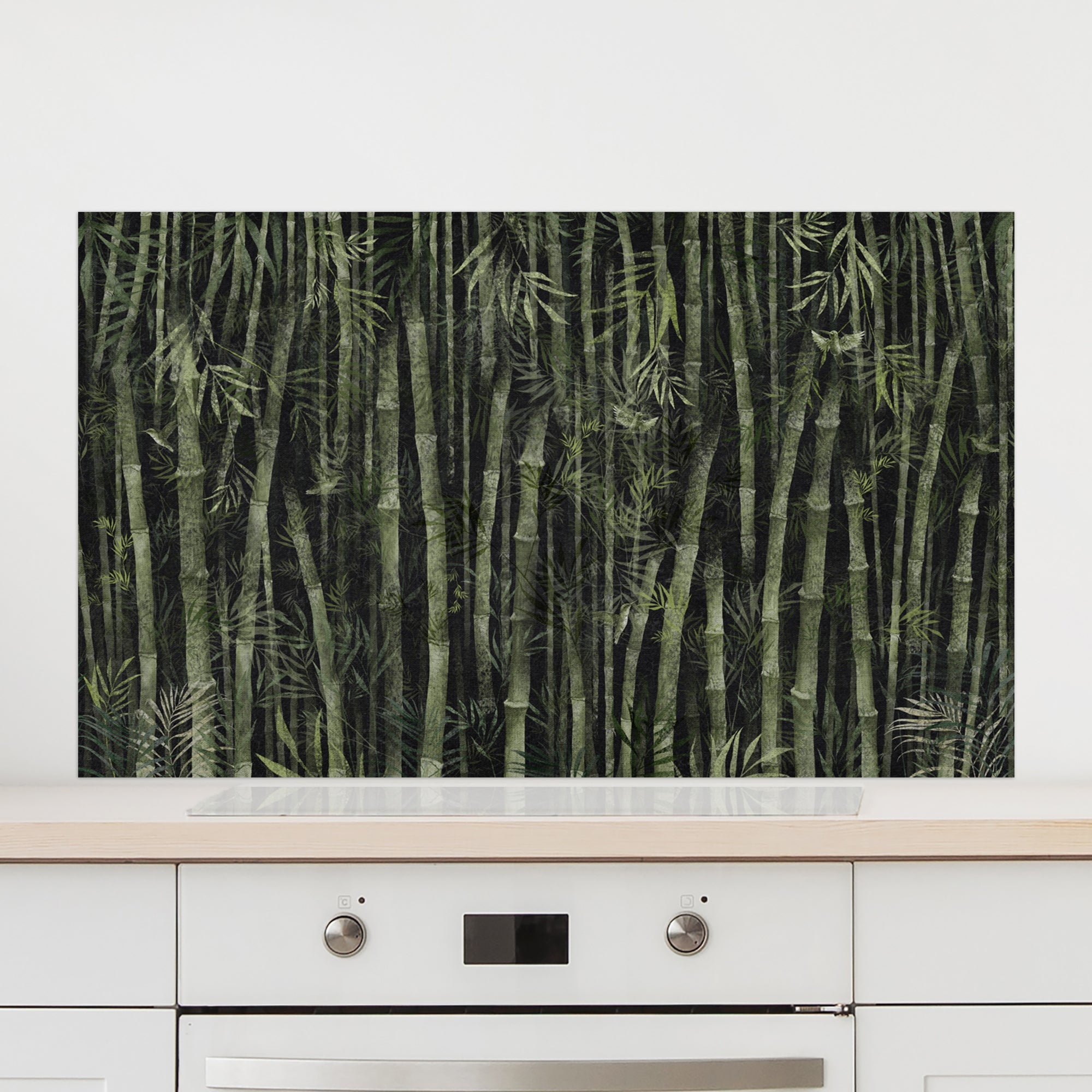 Küchenrückwand Bambuswald