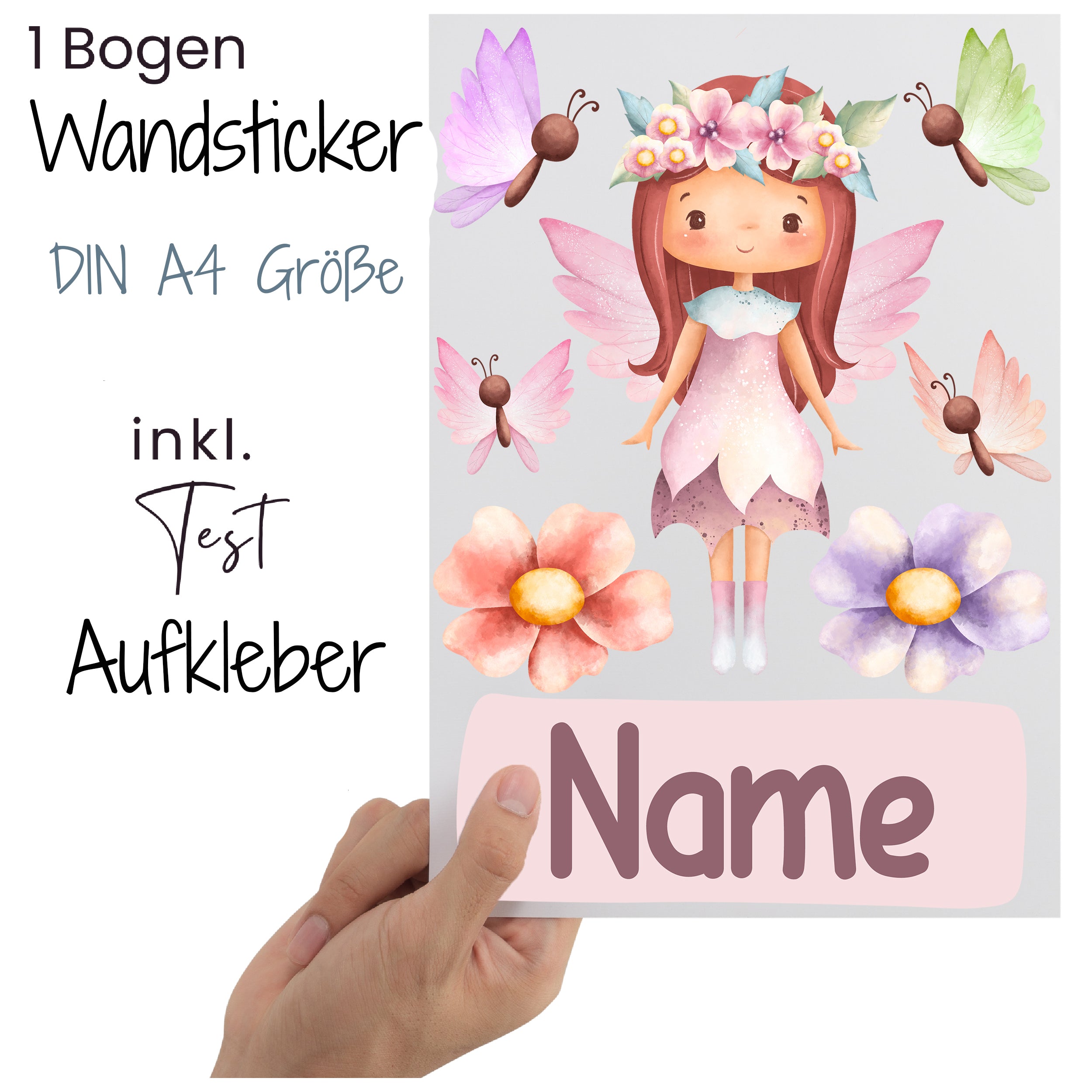 Wandtattoo Feenmotiv