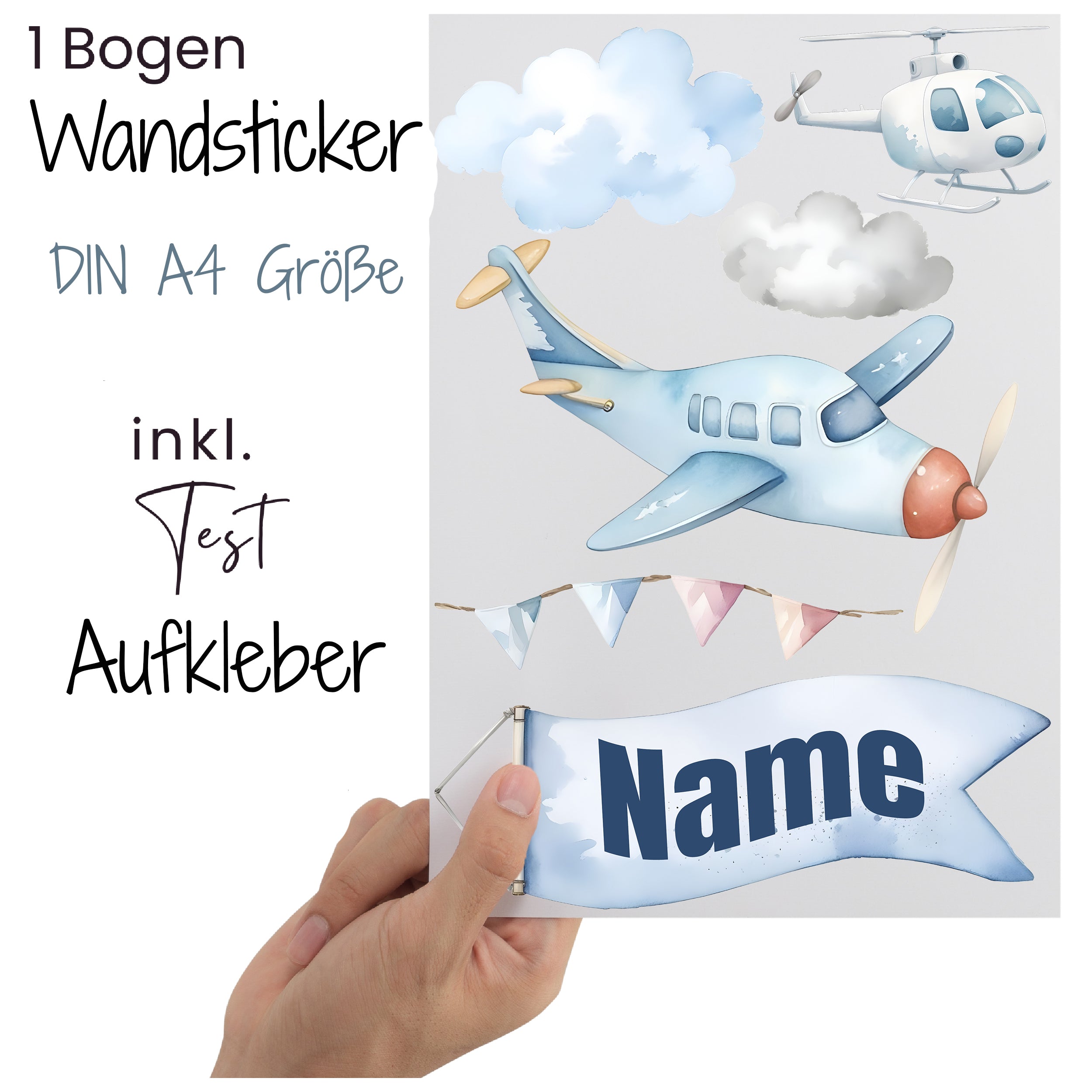 Wandtattoo Flugzeuge