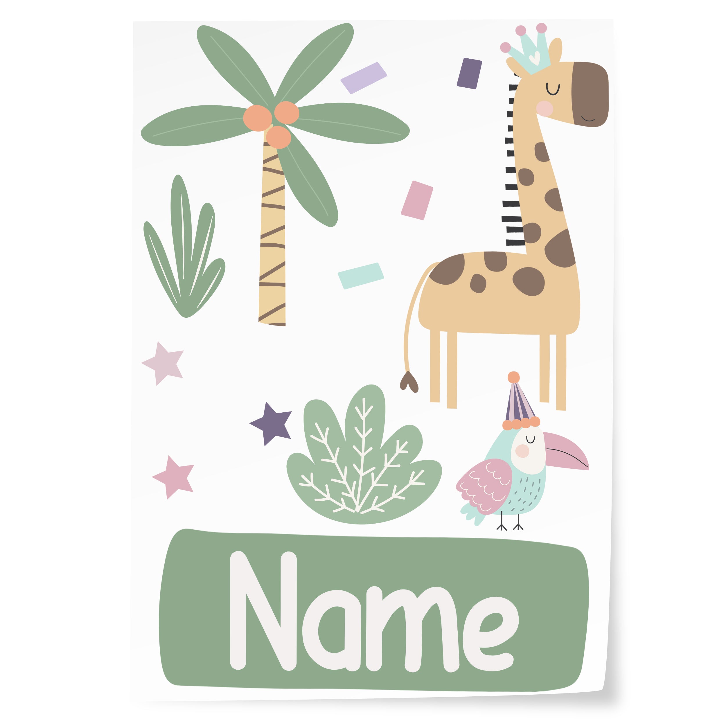 Wandtattoo Giraffe
