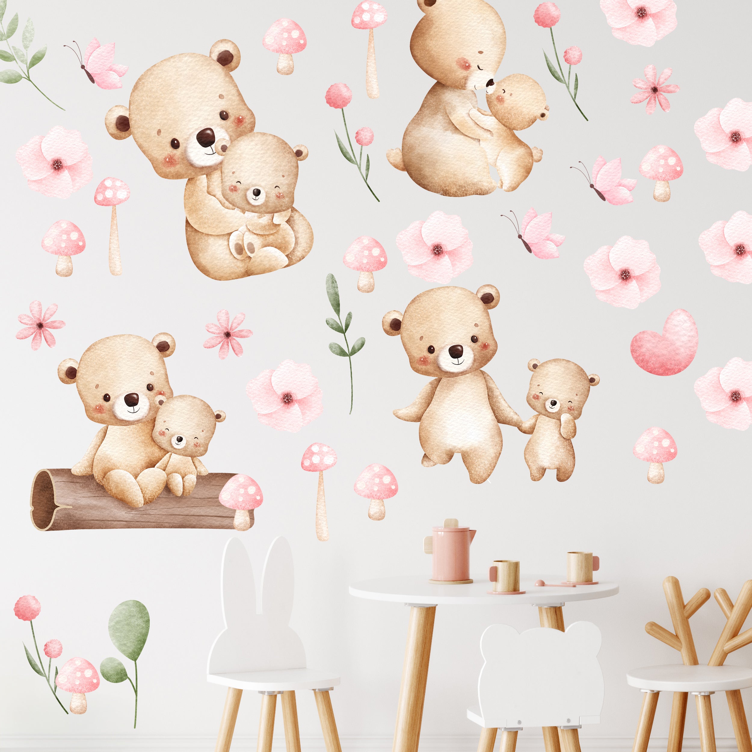 Wandtattoo Bärenliebe