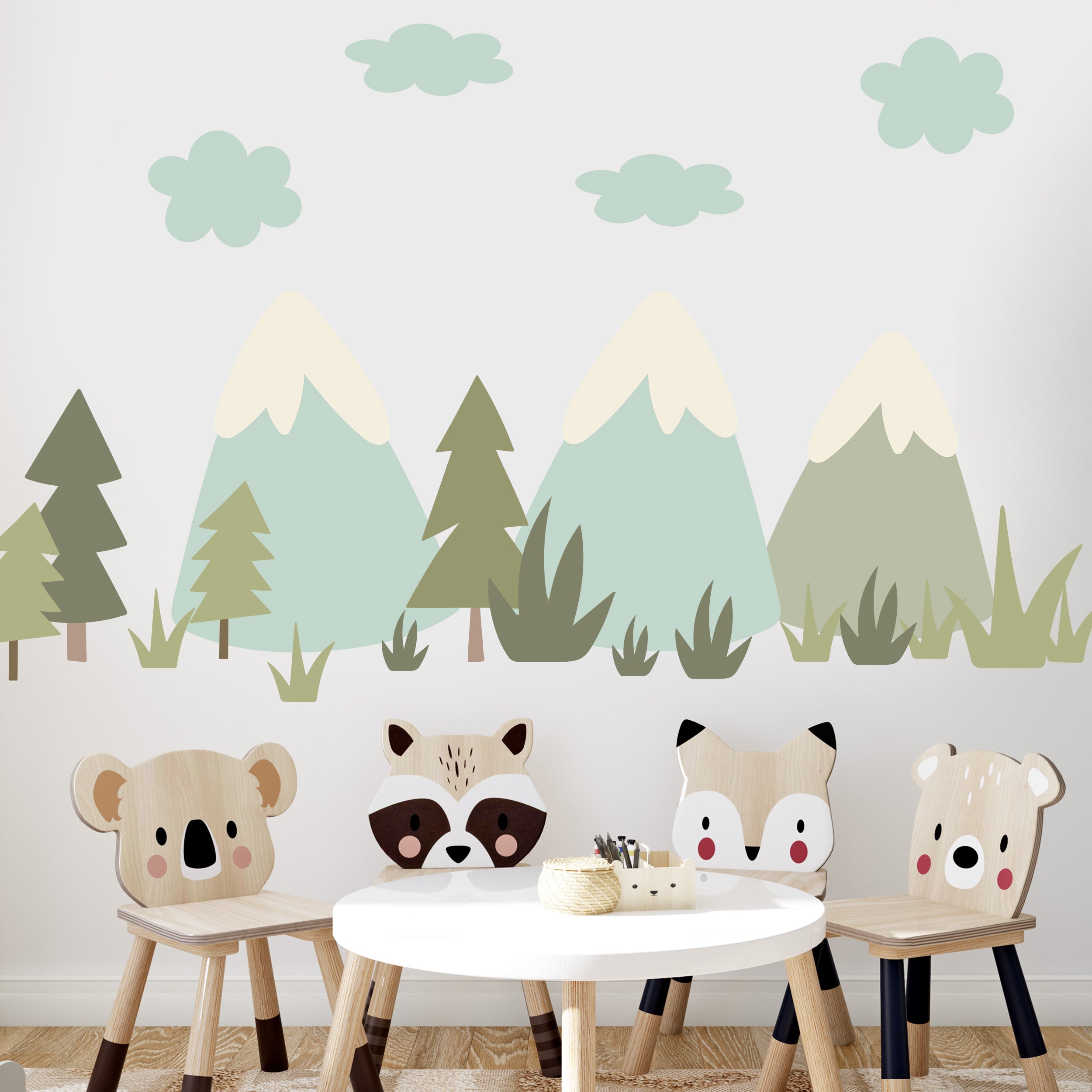 Wandtattoo Kinderzimmer Berge