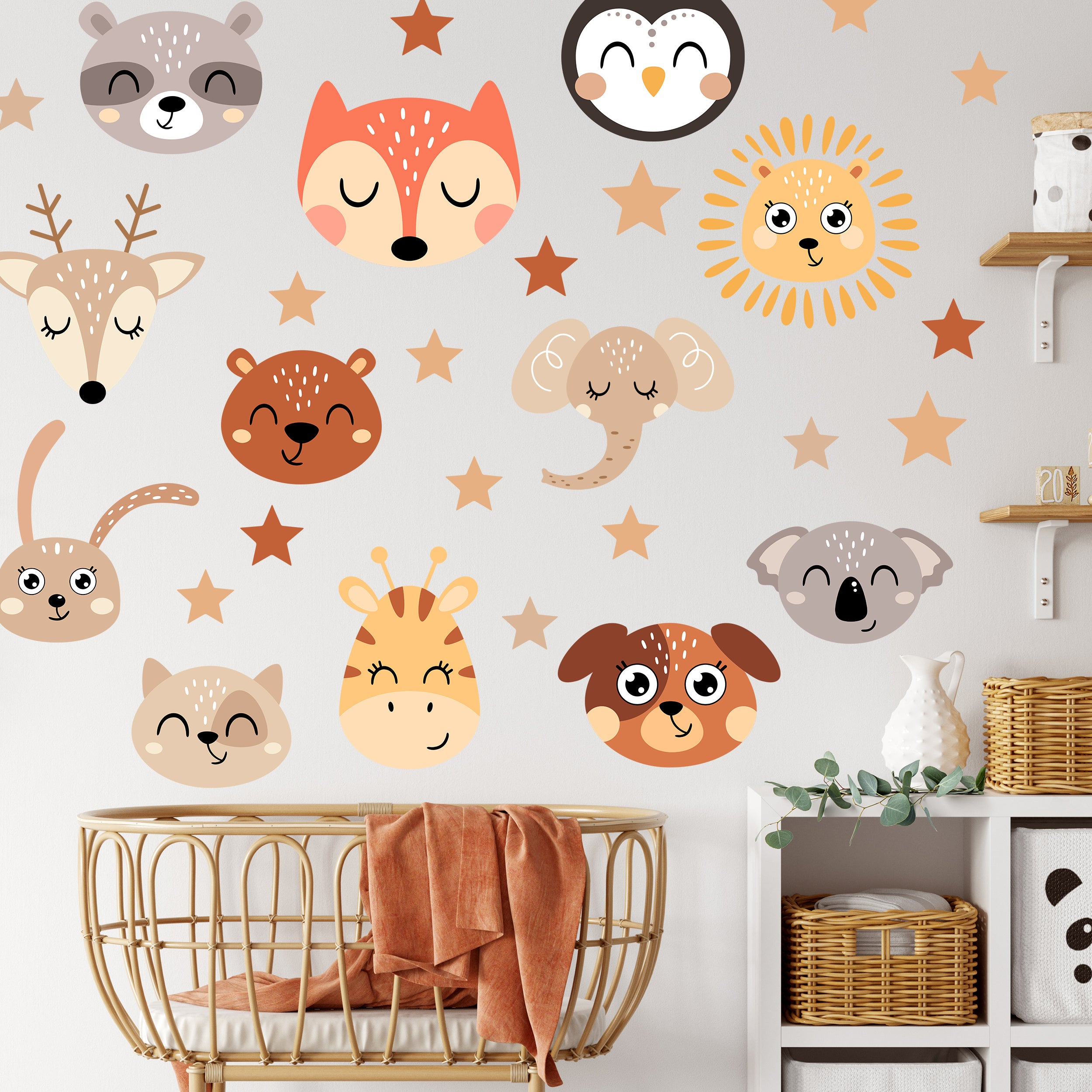 Wandtattoo Tiere Set