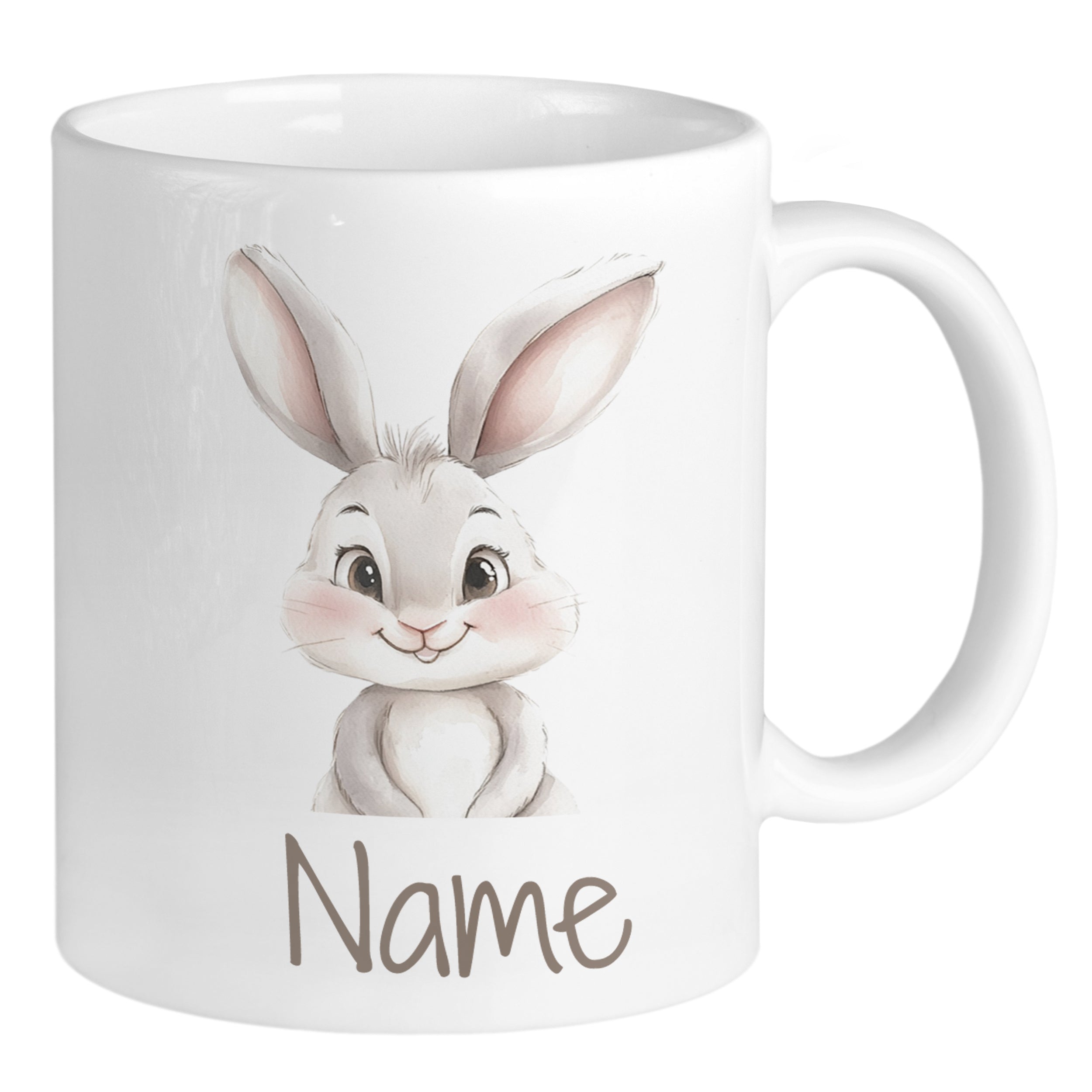 Tasse mit niedlichem Hasen
