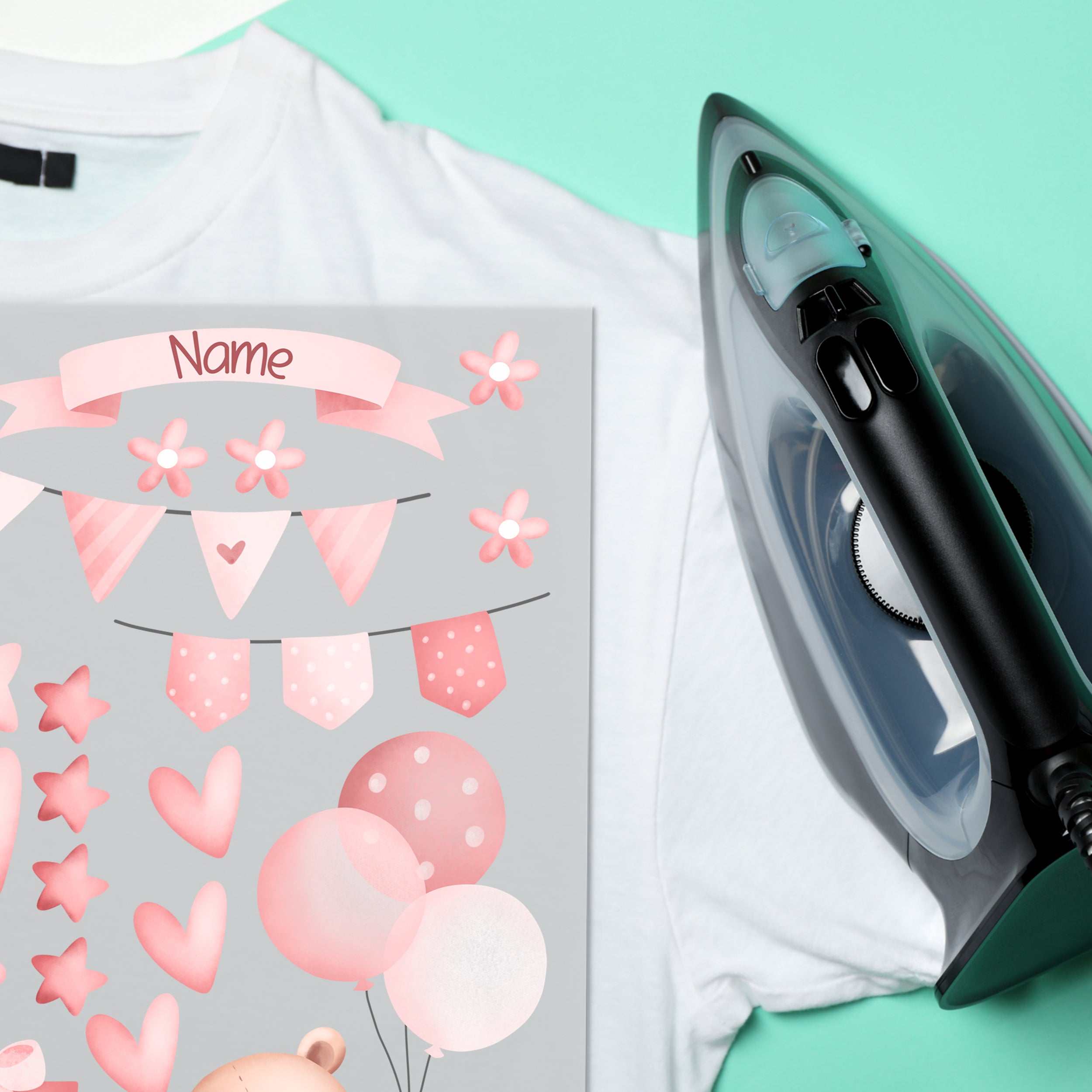 Bügelbild Set Geschenk - Freude für kleine Entdecker