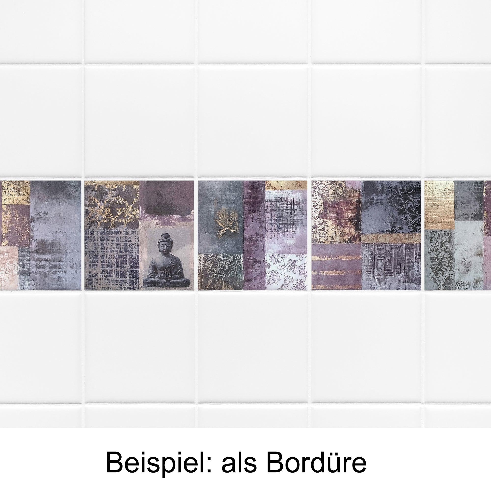 Fliesenaufkleber mit abstraktem Design