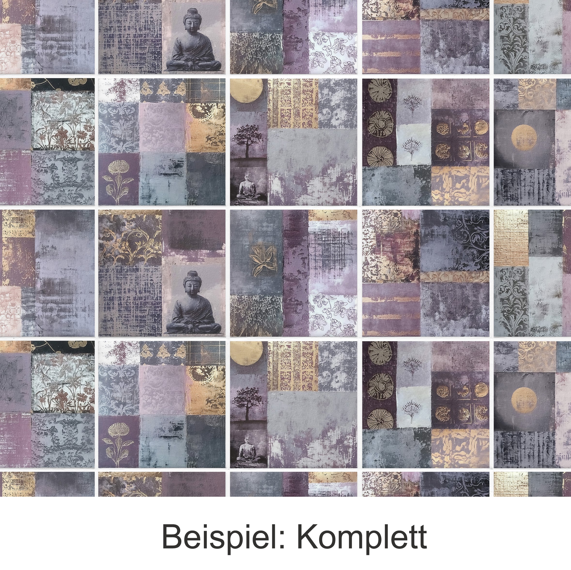 Fliesenaufkleber mit abstraktem Design