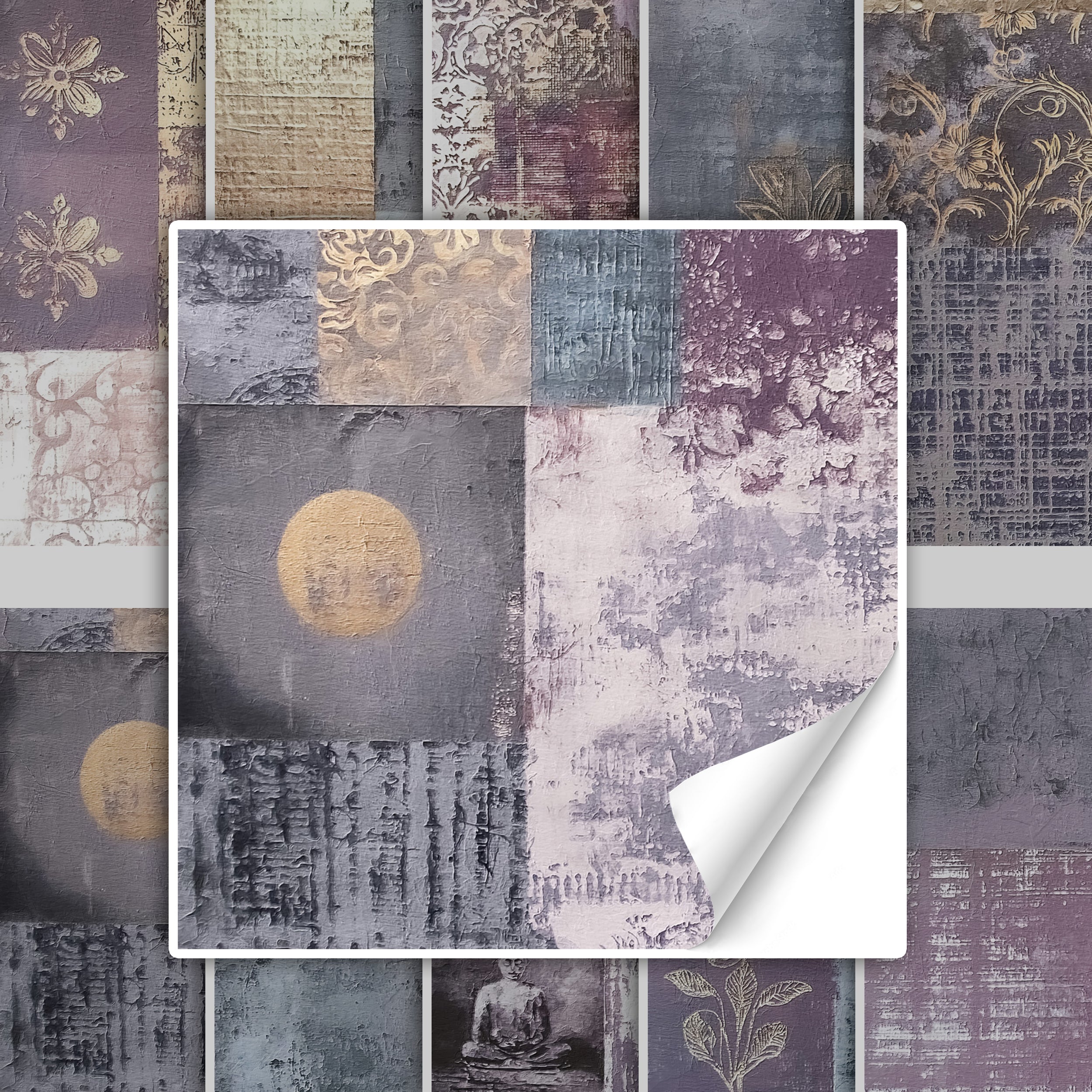 Fliesenaufkleber mit abstraktem Design