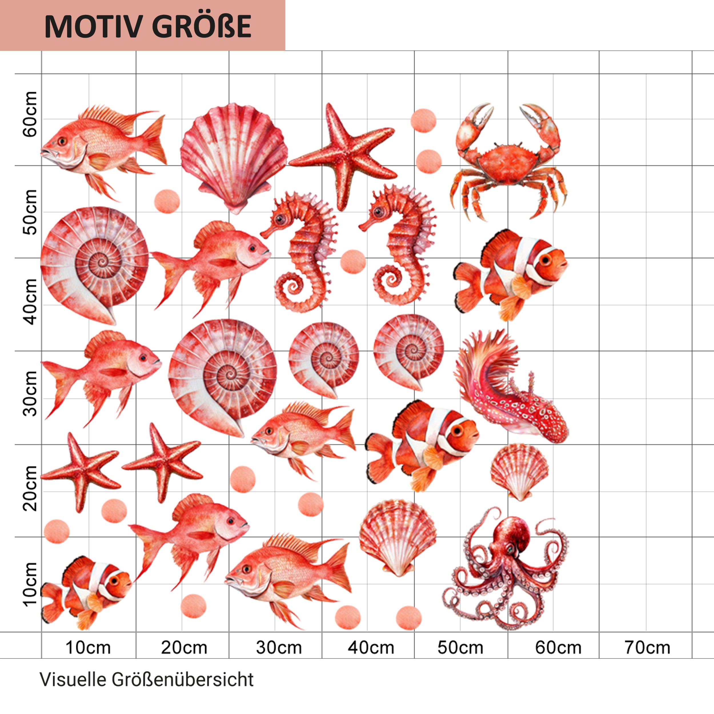 Wandtattoo Meereswelt