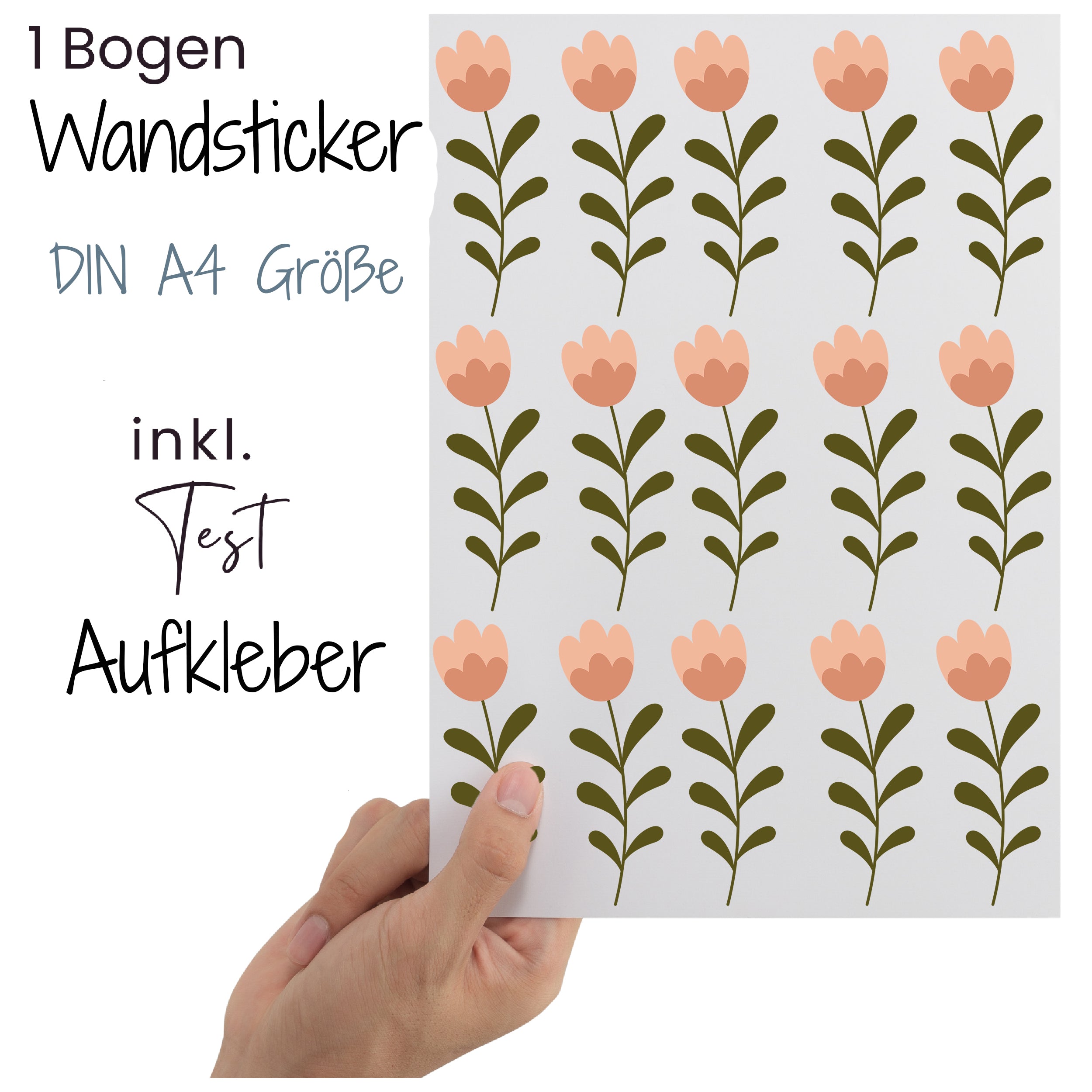 Wandtattoo Boho Blumen