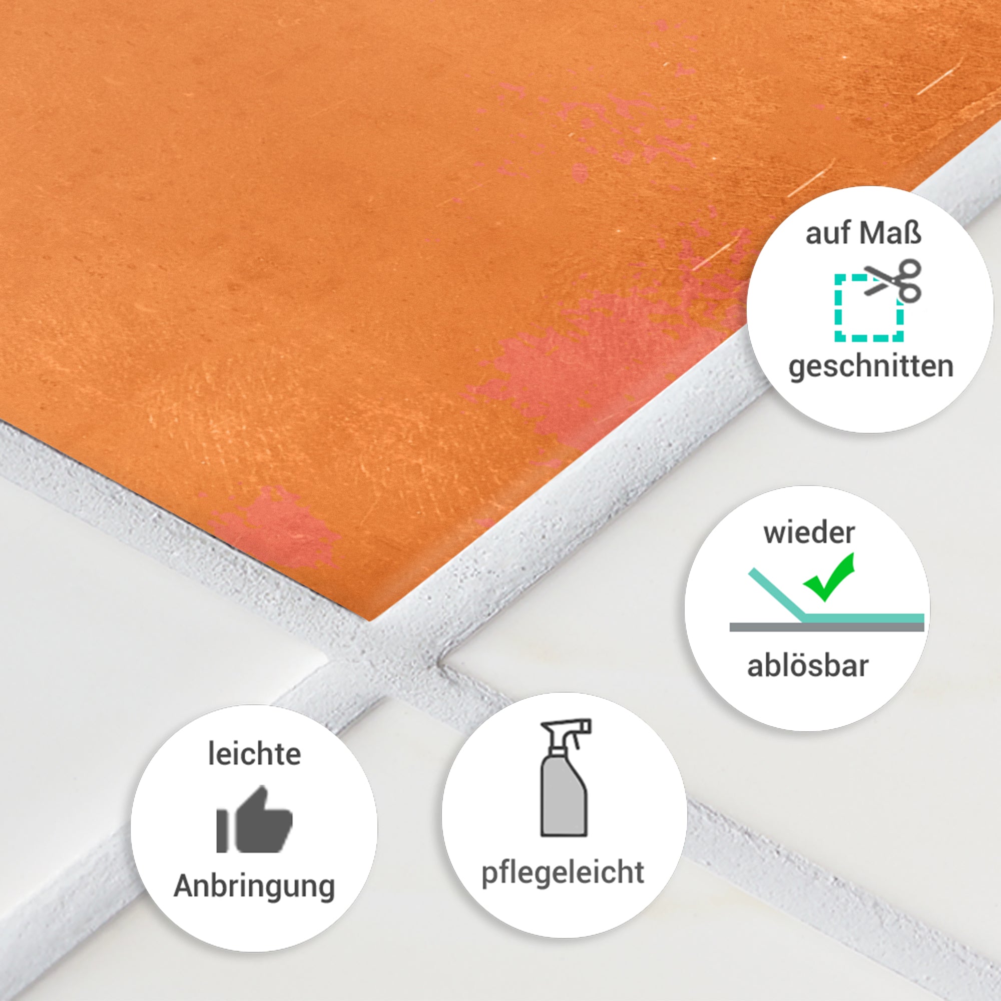 Fliesenaufkleber Farbvielfalt