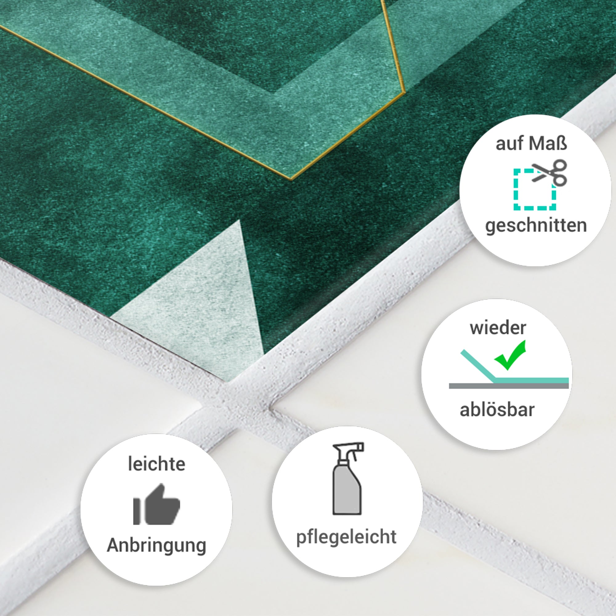 Fliesenaufkleber Geometrisches Design