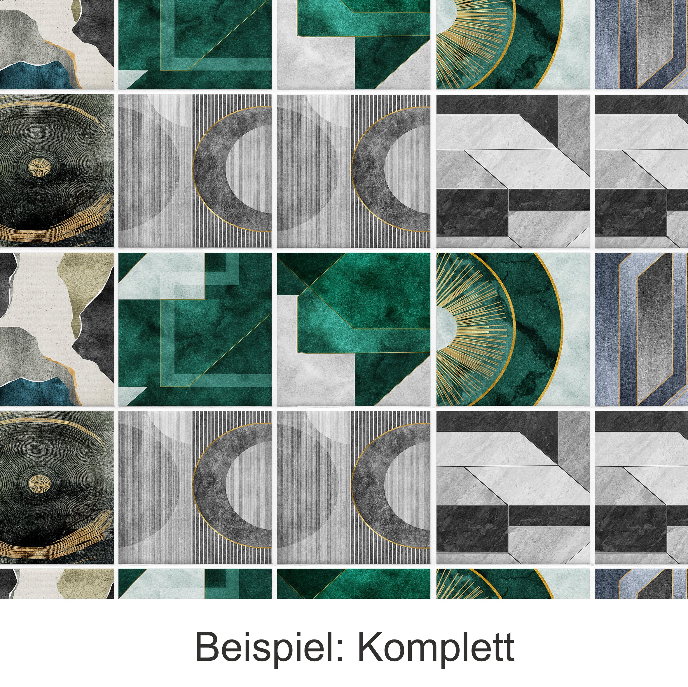 Fliesenaufkleber Geometrisches Design
