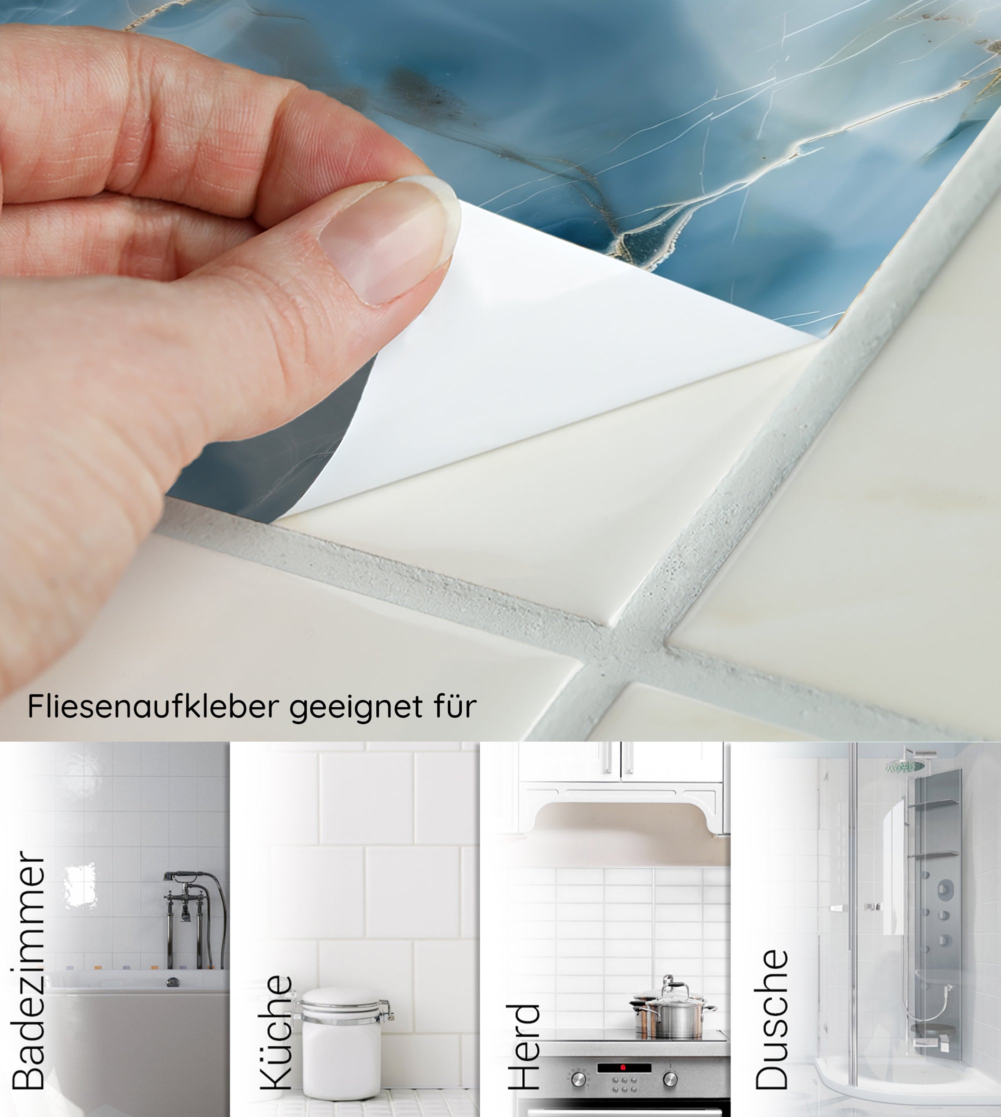 Fliesenaufkleber Marmoroptik