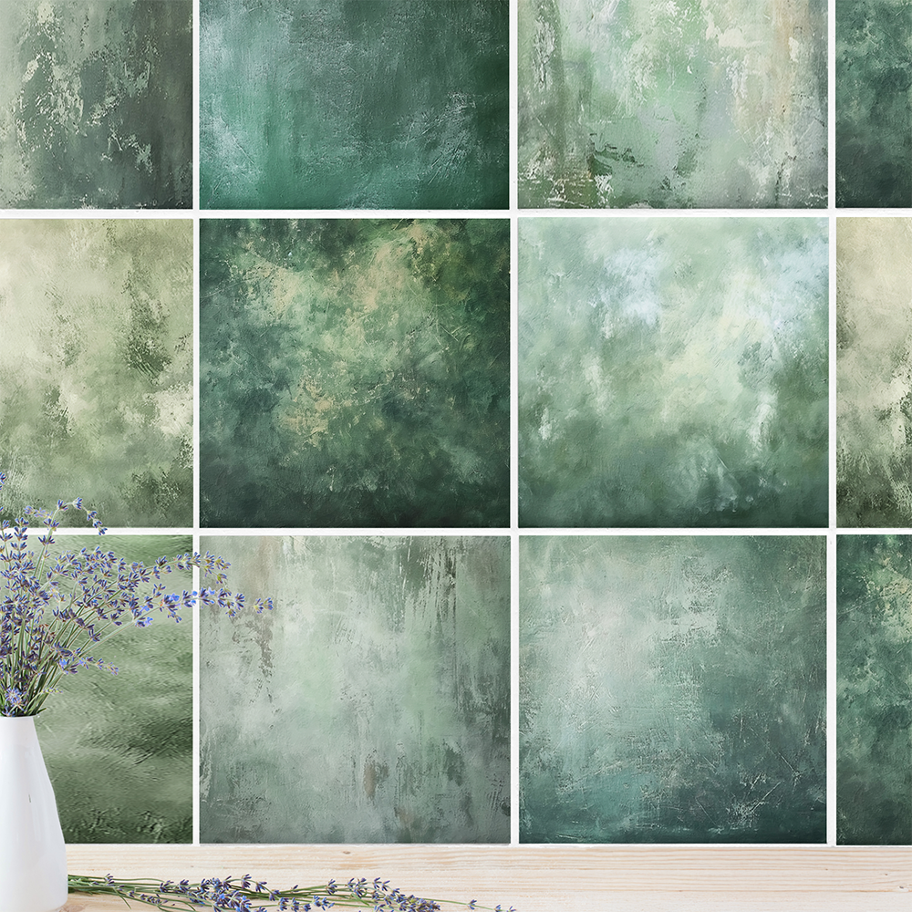 Fliesenaufkleber Salbeigrün