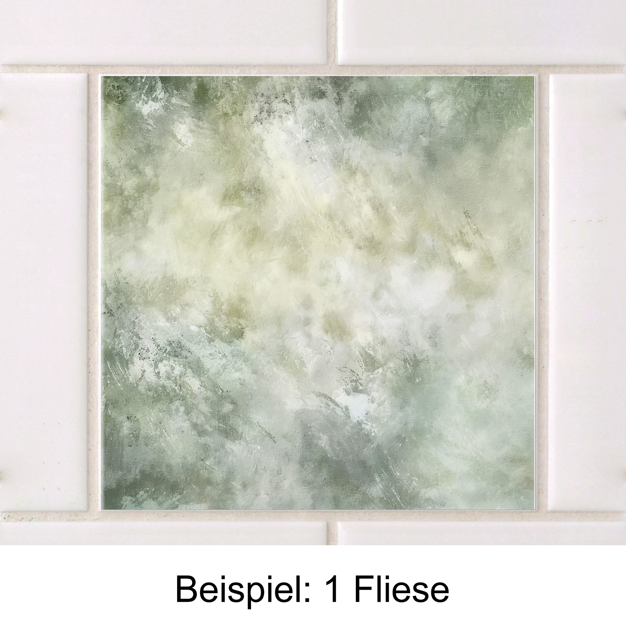 Fliesenaufkleber Salbeigrün