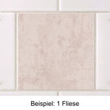 Beige Fliese mit strukturiertem Muster auf weißem Hintergrund.