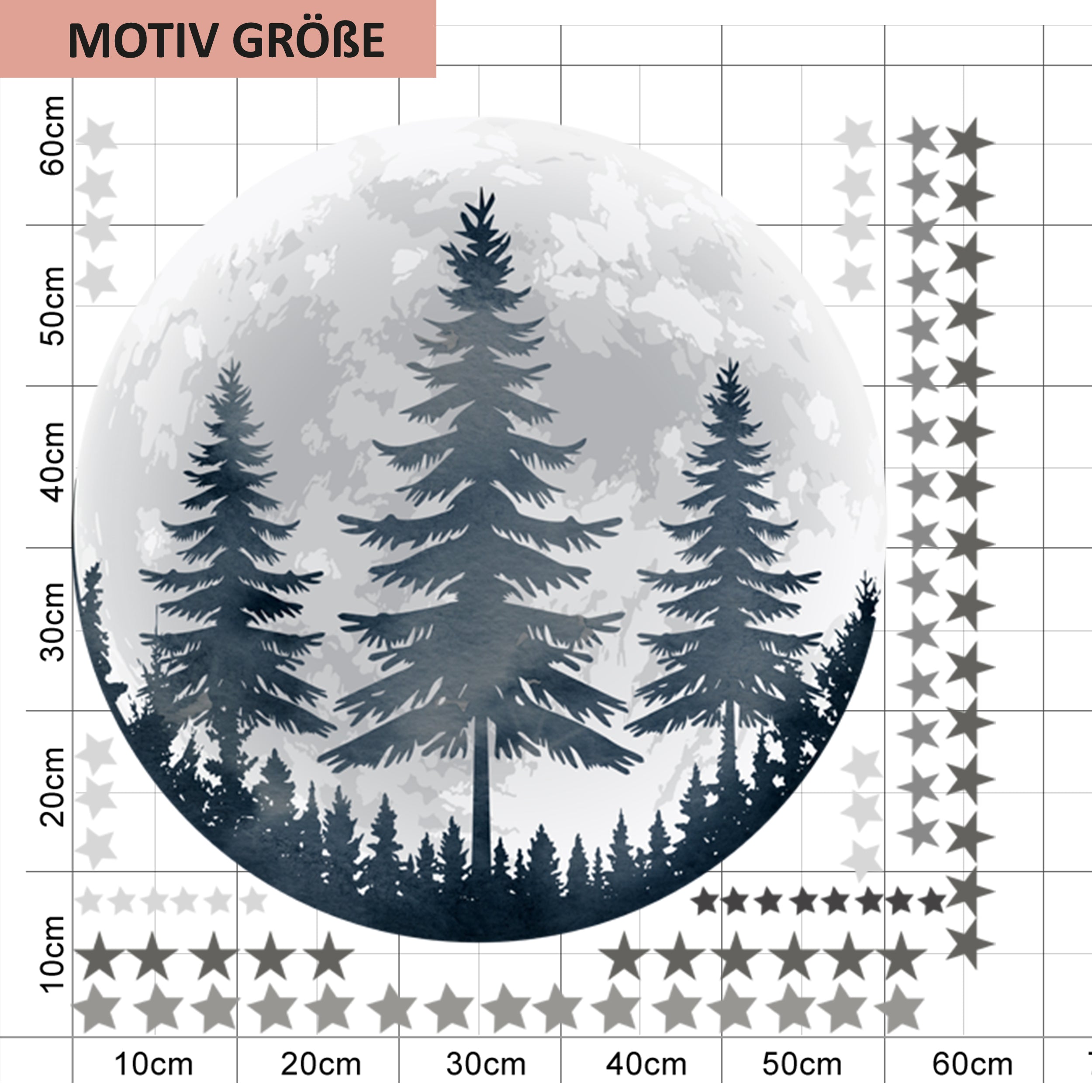 Stickerfolie Wald-Motiv