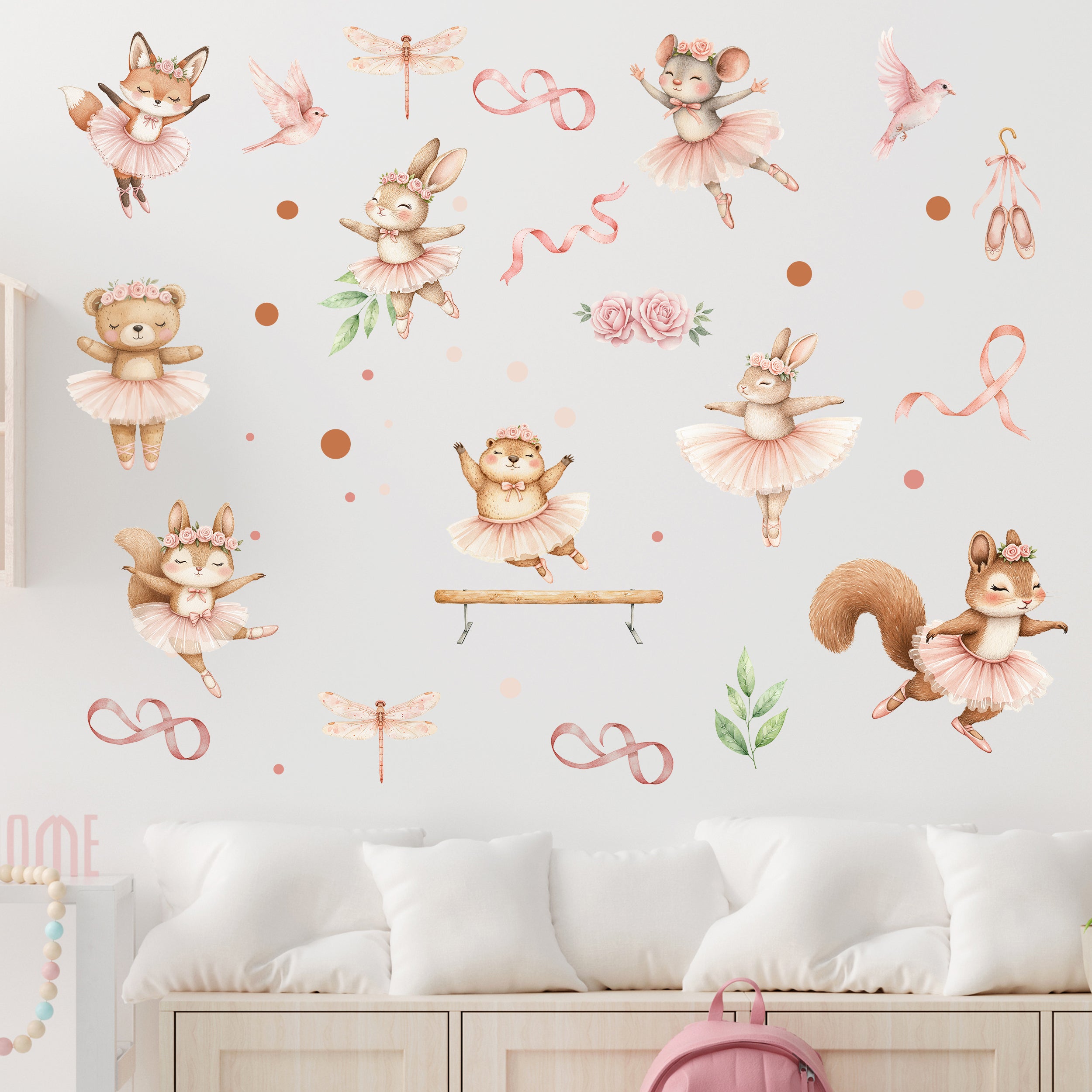Wandtattoo Tanzende Tiere