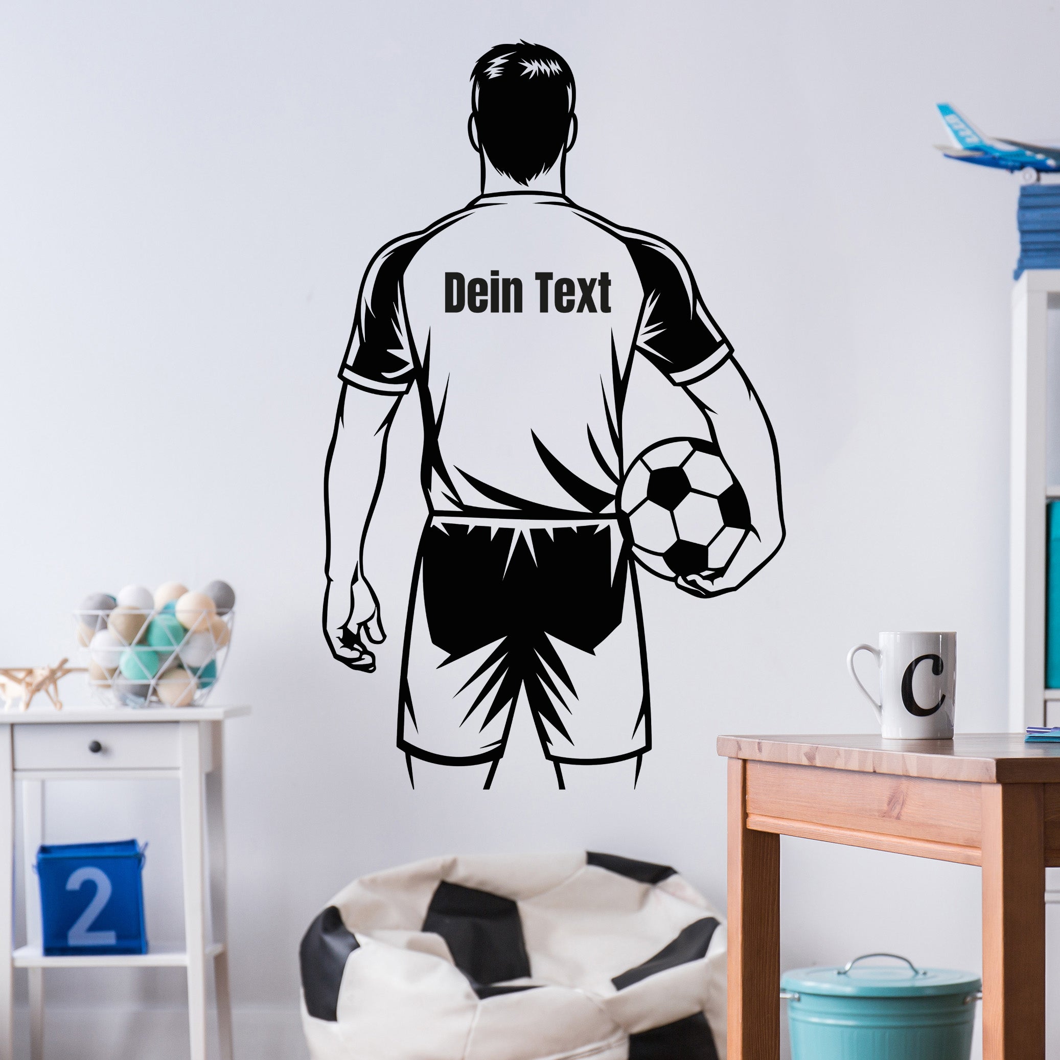 Wandtattoo Fußballspieler