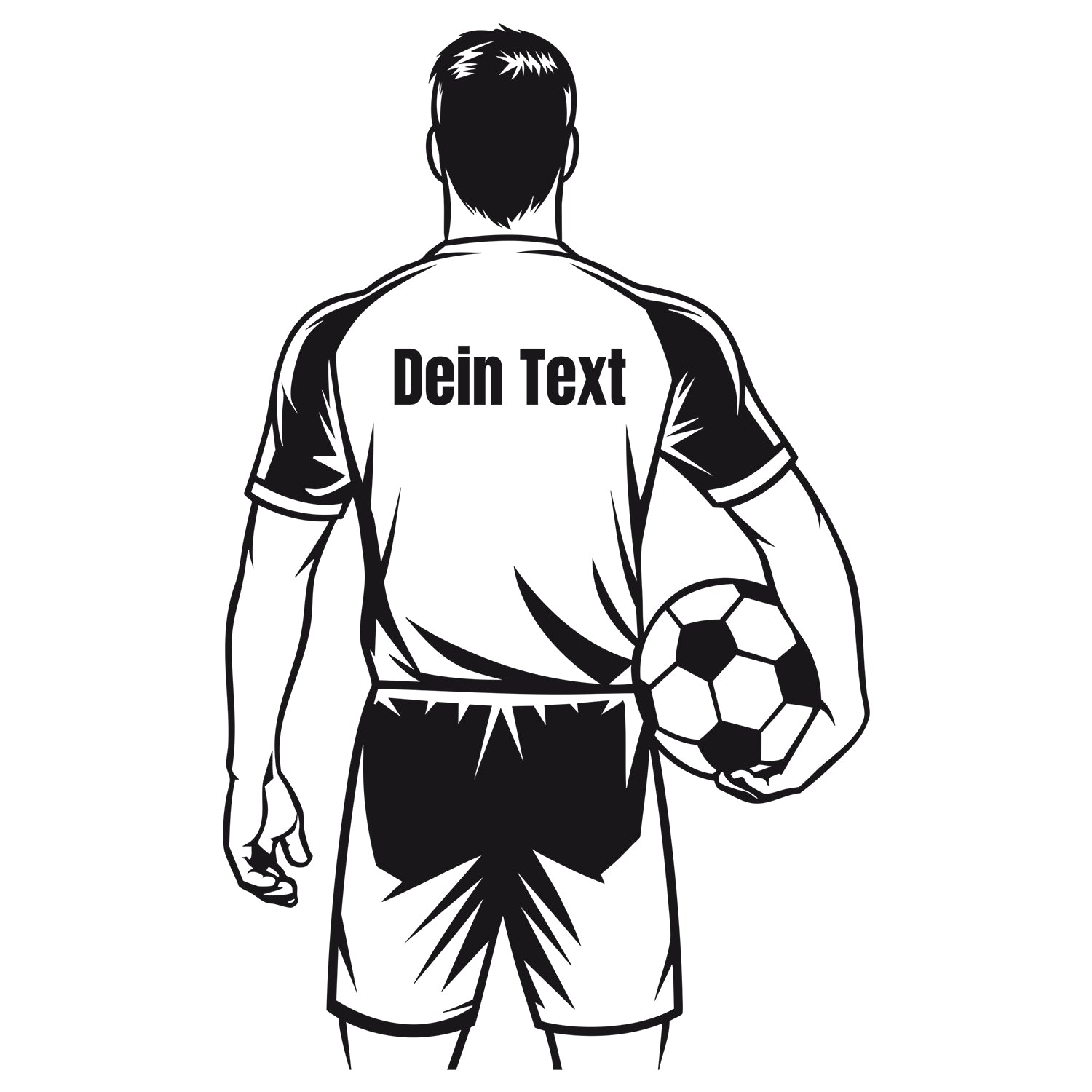 Wandtattoo Fußballspieler