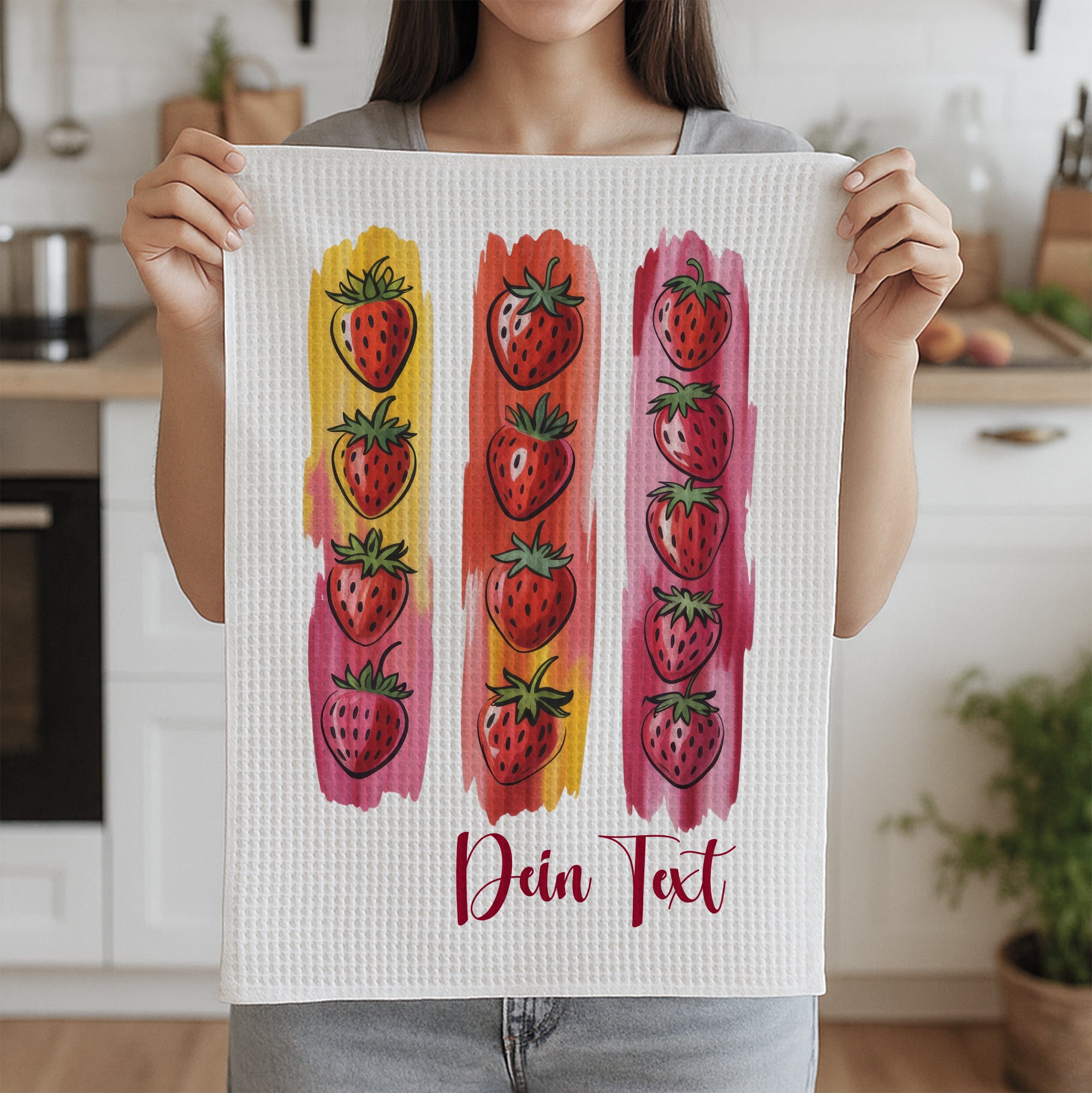 Geschirrtuch Erdbeeren