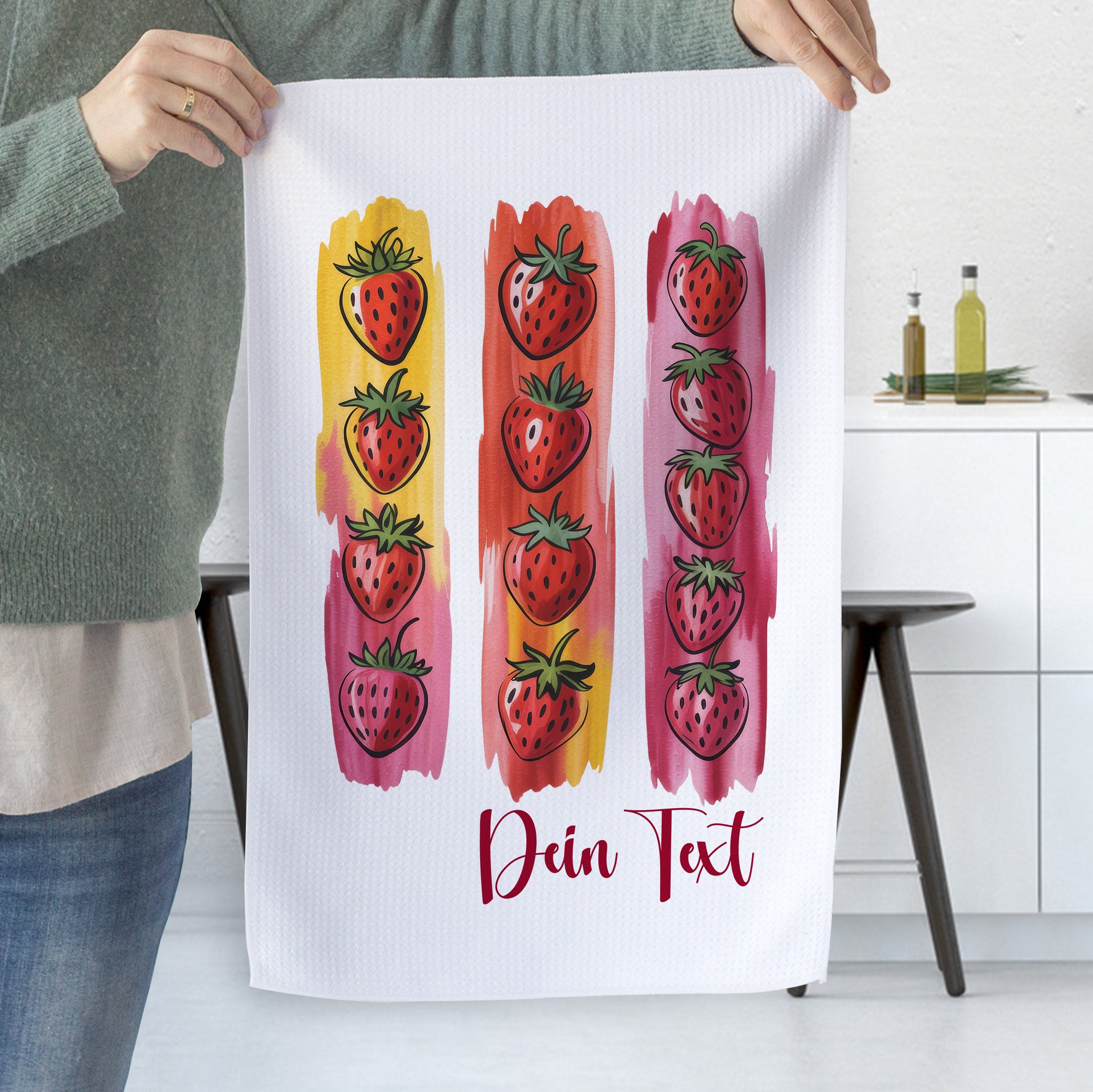 Geschirrtuch Erdbeeren