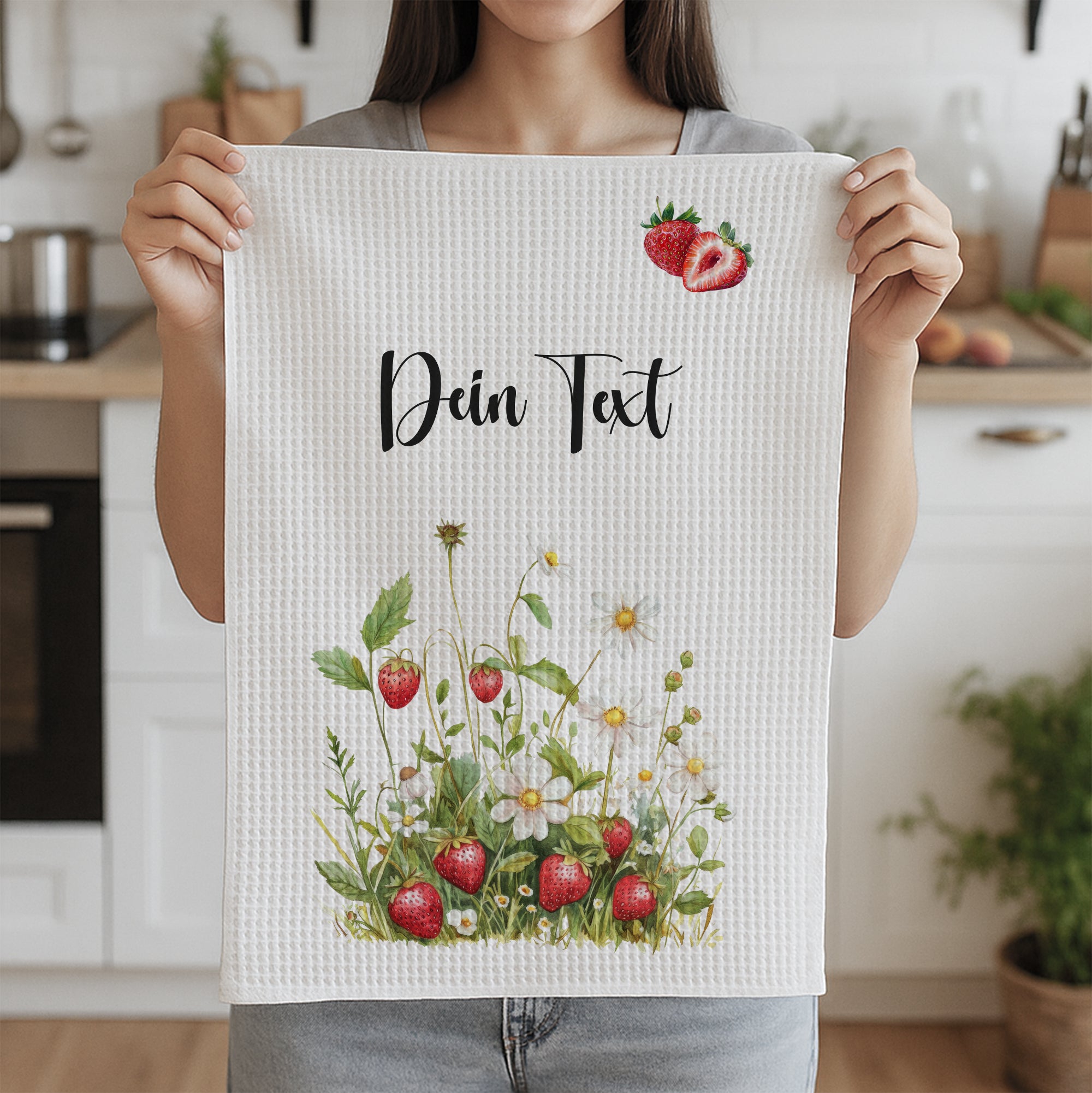 Geschirrtuch Erdbeeren