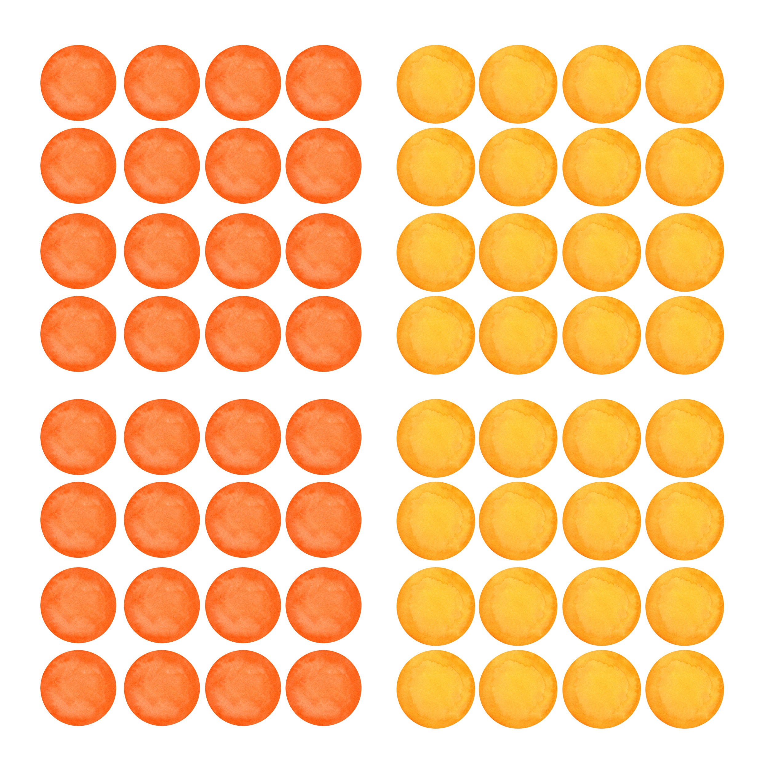Wandtattoo Punkte in Orange