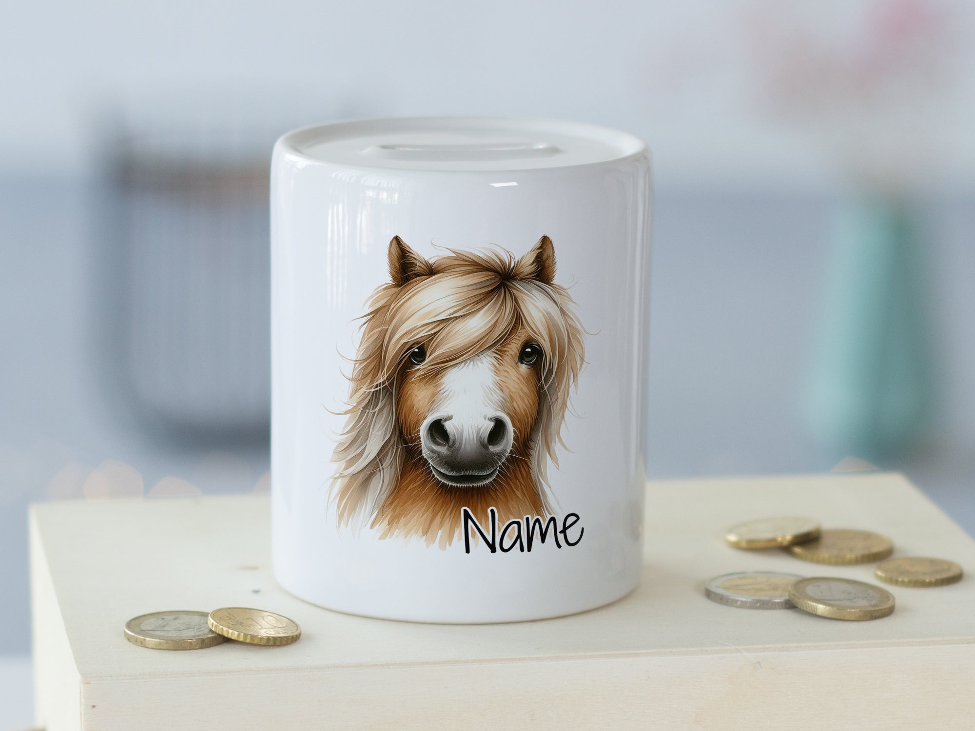 Spardose Pferdemotiv