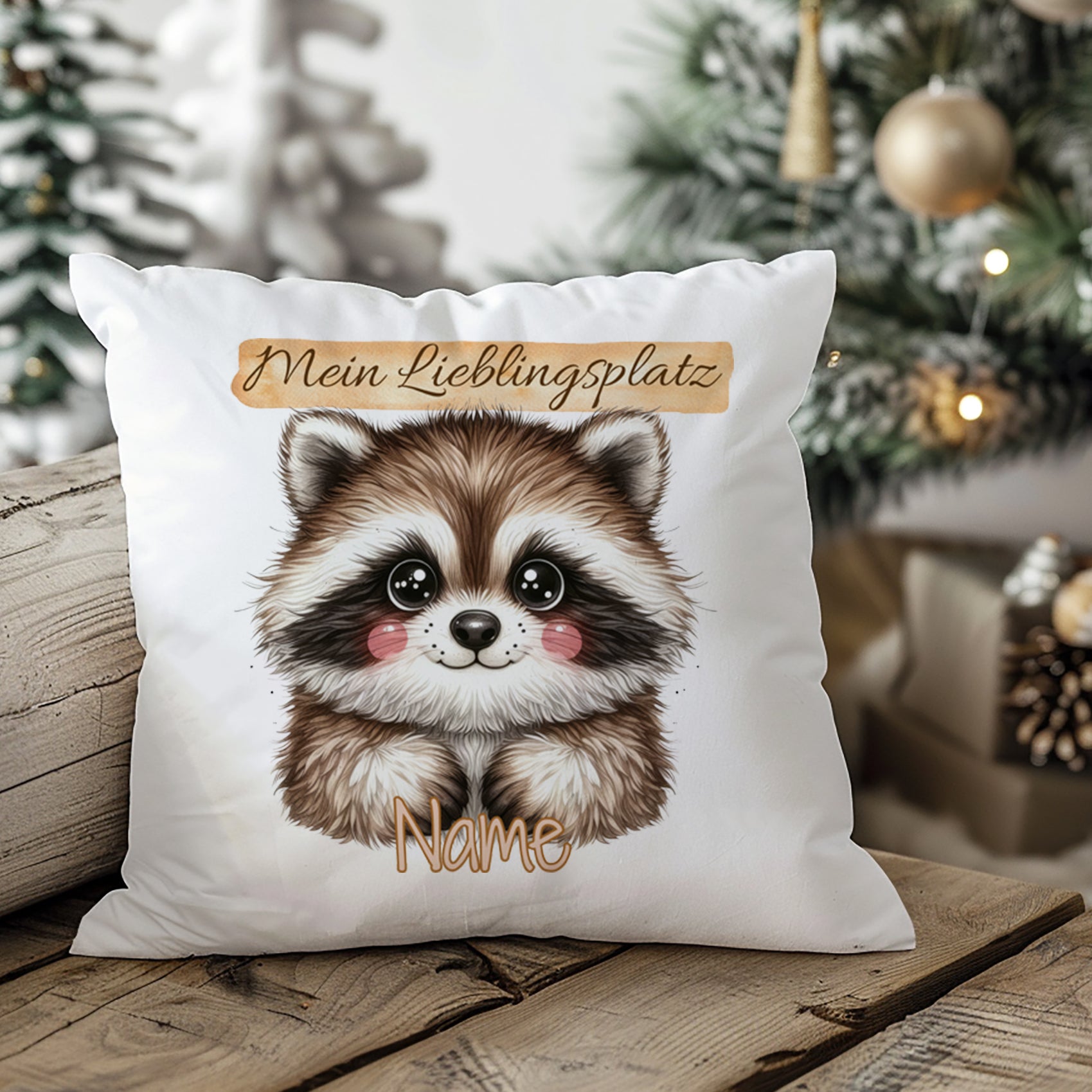 Kissenbezug Waschbär - Dein Lieblingsplatz