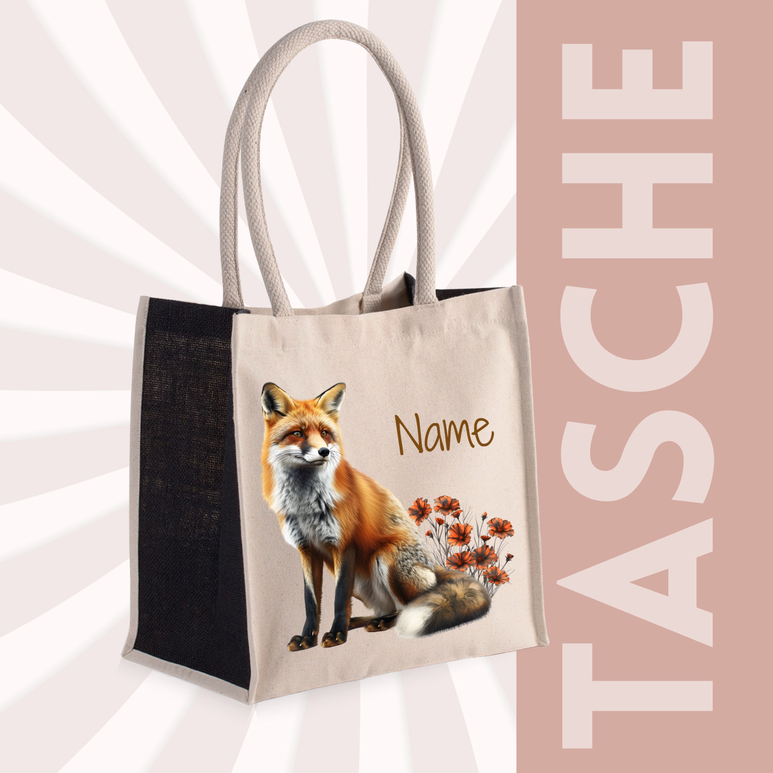 Tasche mit Fuchs-Motiv