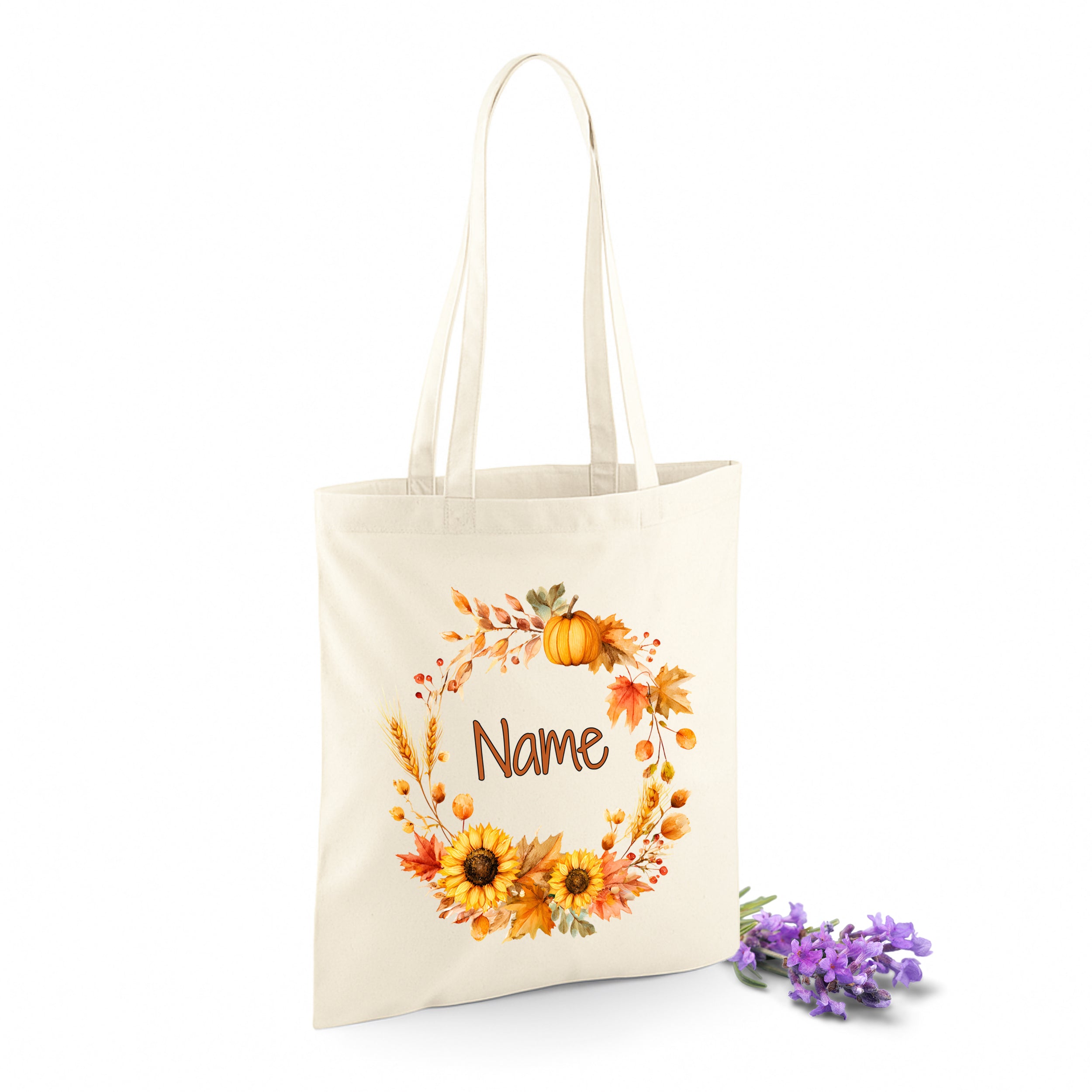 Tasche mit Herbstkranz - Deine persönliche Begleiterin