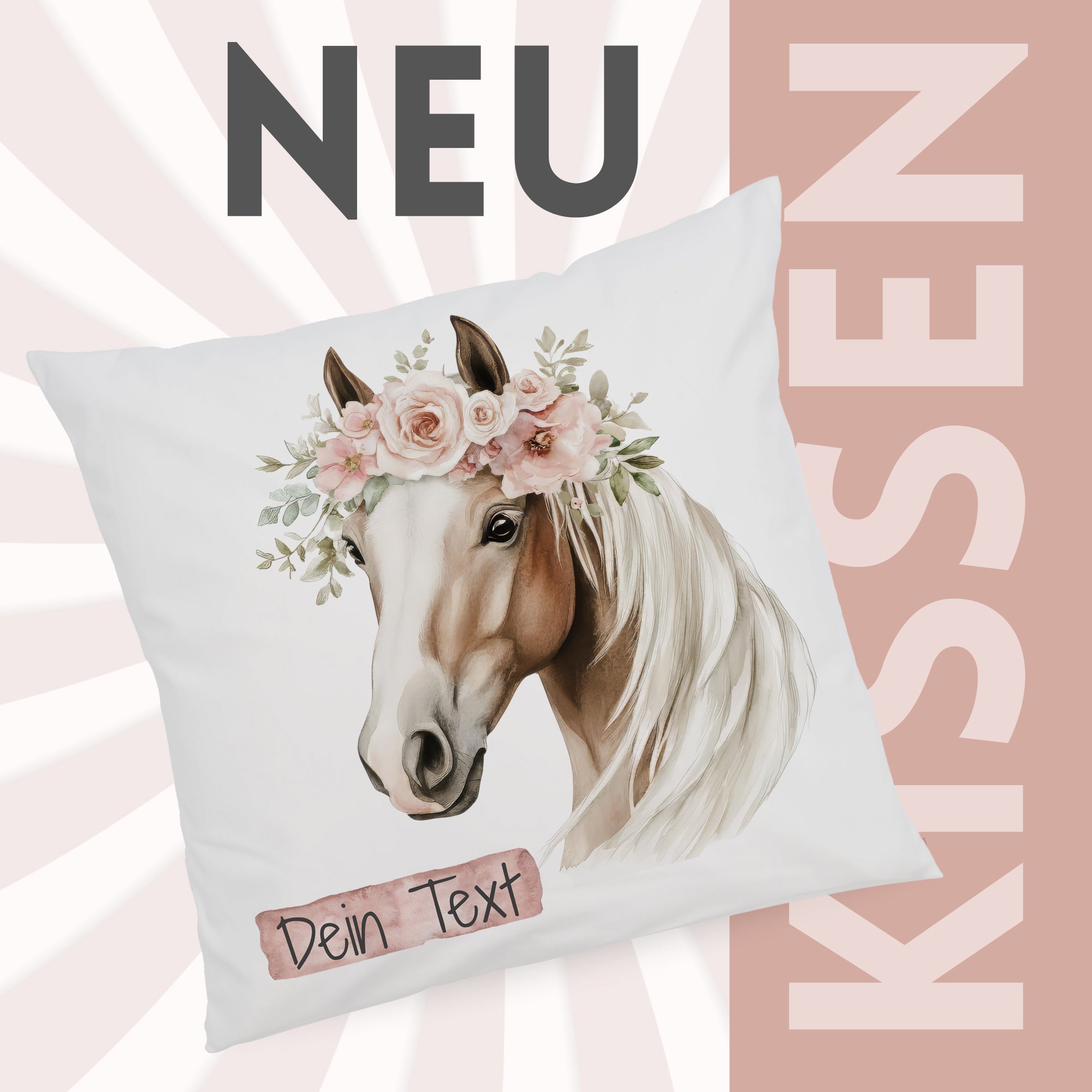 Kissenbezug Pferdemotiv