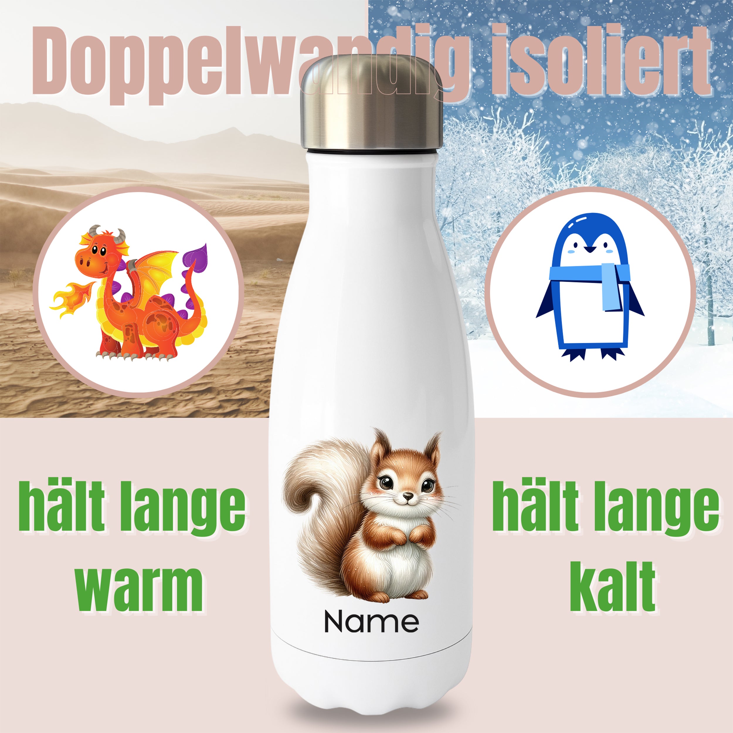 Thermoflasche Eichhörnchen