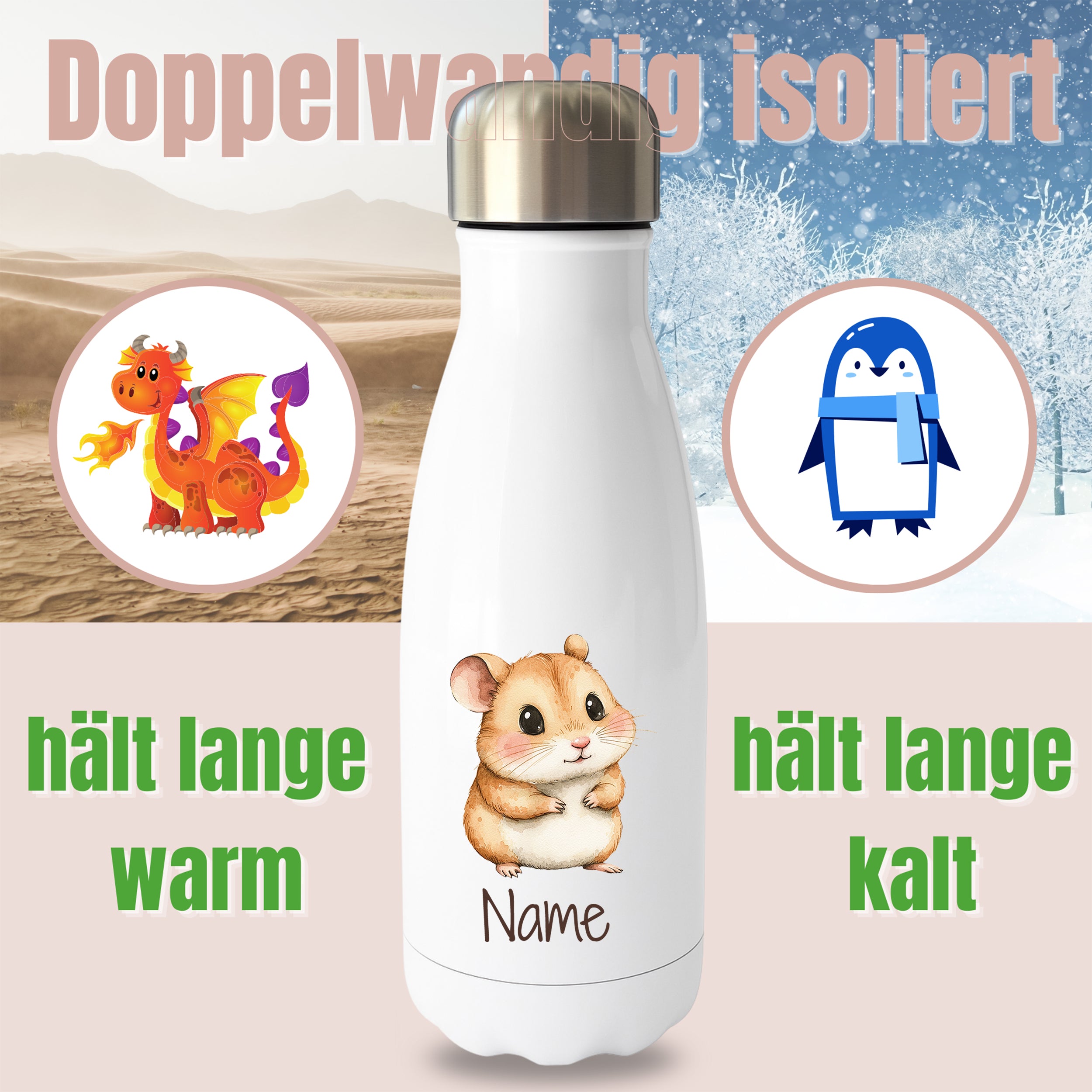 Thermoflasche Hamster
