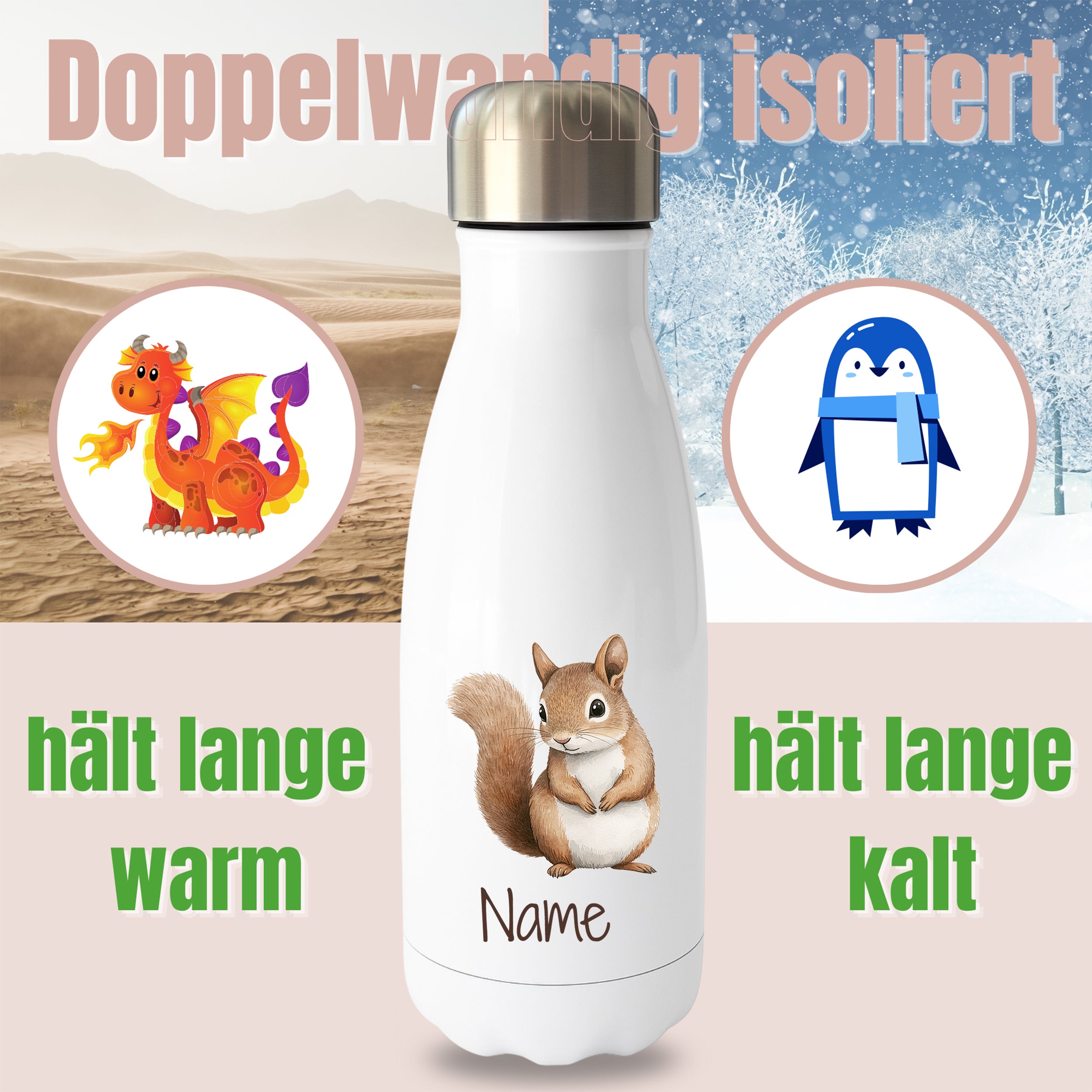 Thermoflasche Eichhörnchen