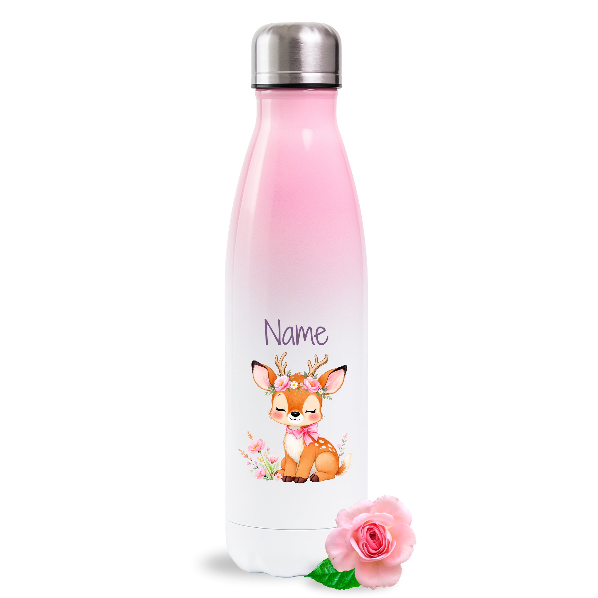 Thermosflasche Rosa Reh