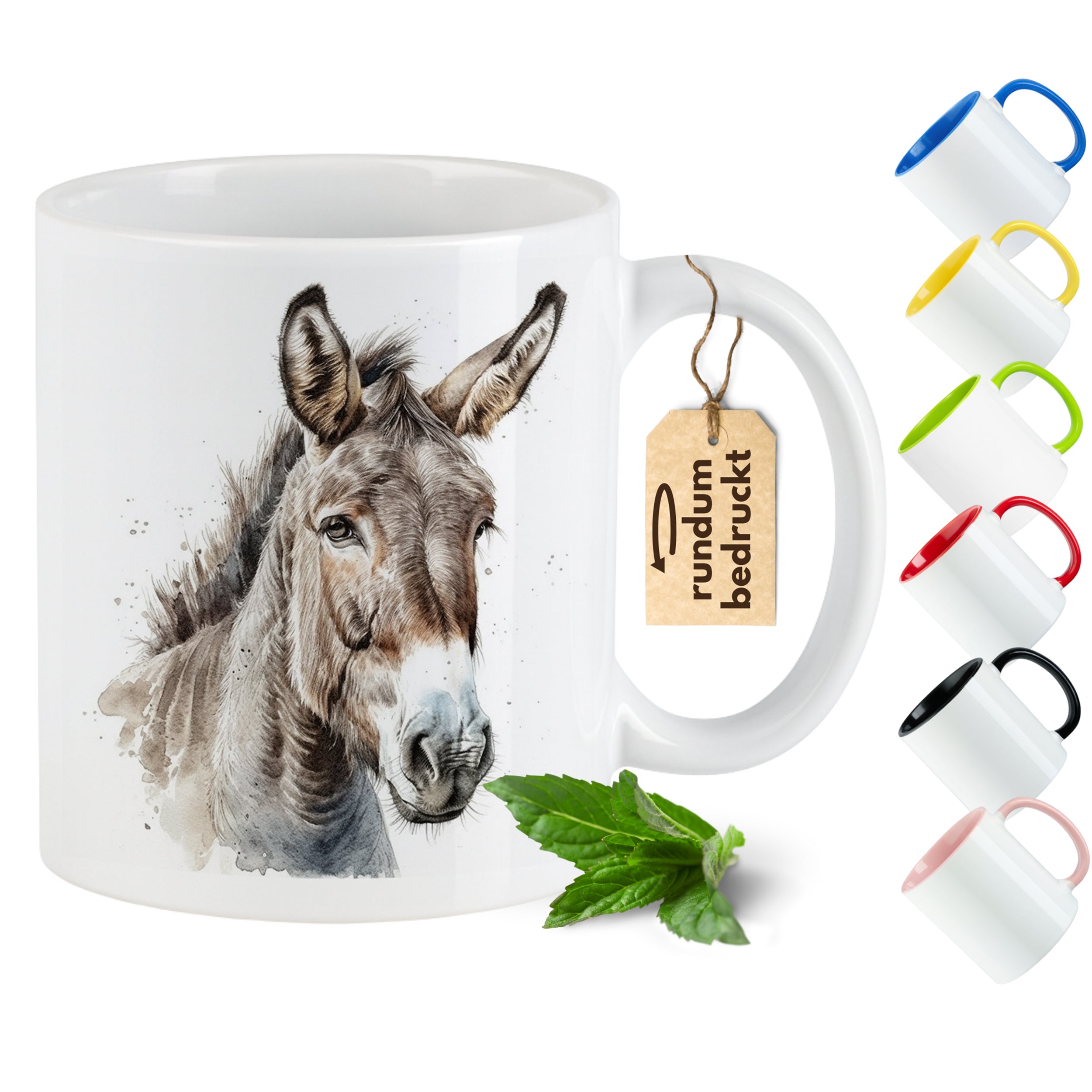 Tasse Esel