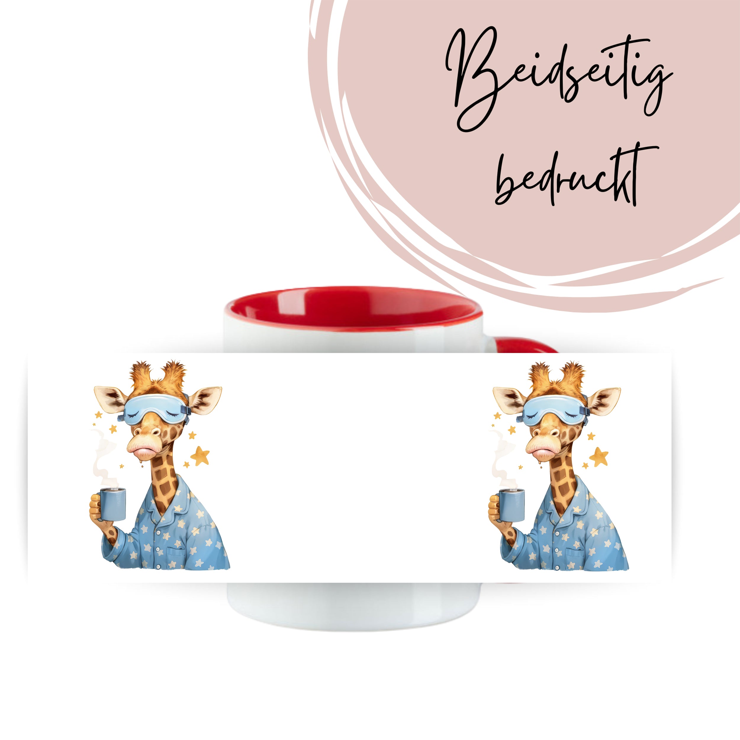 Tasse Giraffe mit Schlafmaske