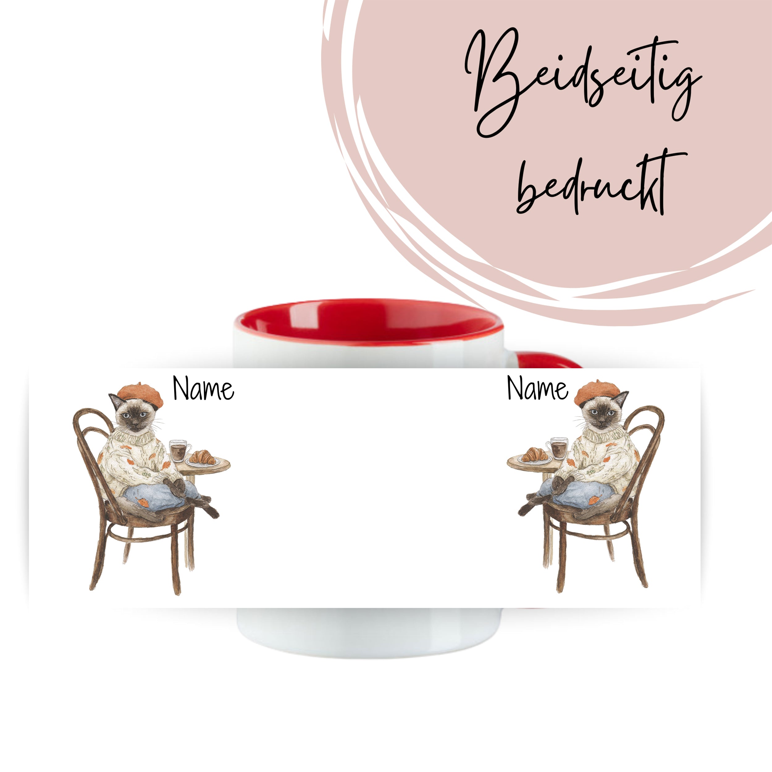 Tasse Katze im Schick