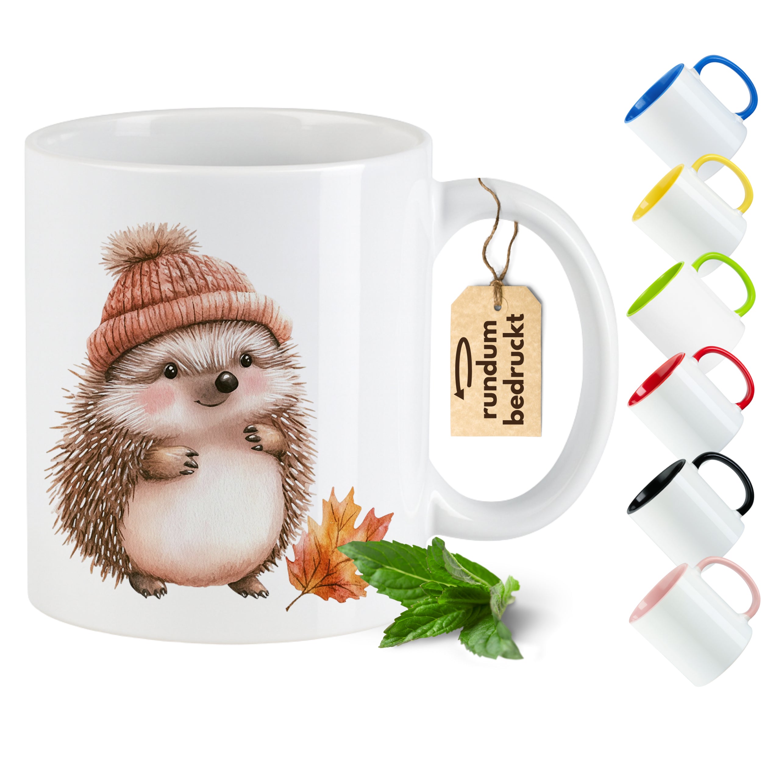 Tasse Igel mit Mütze