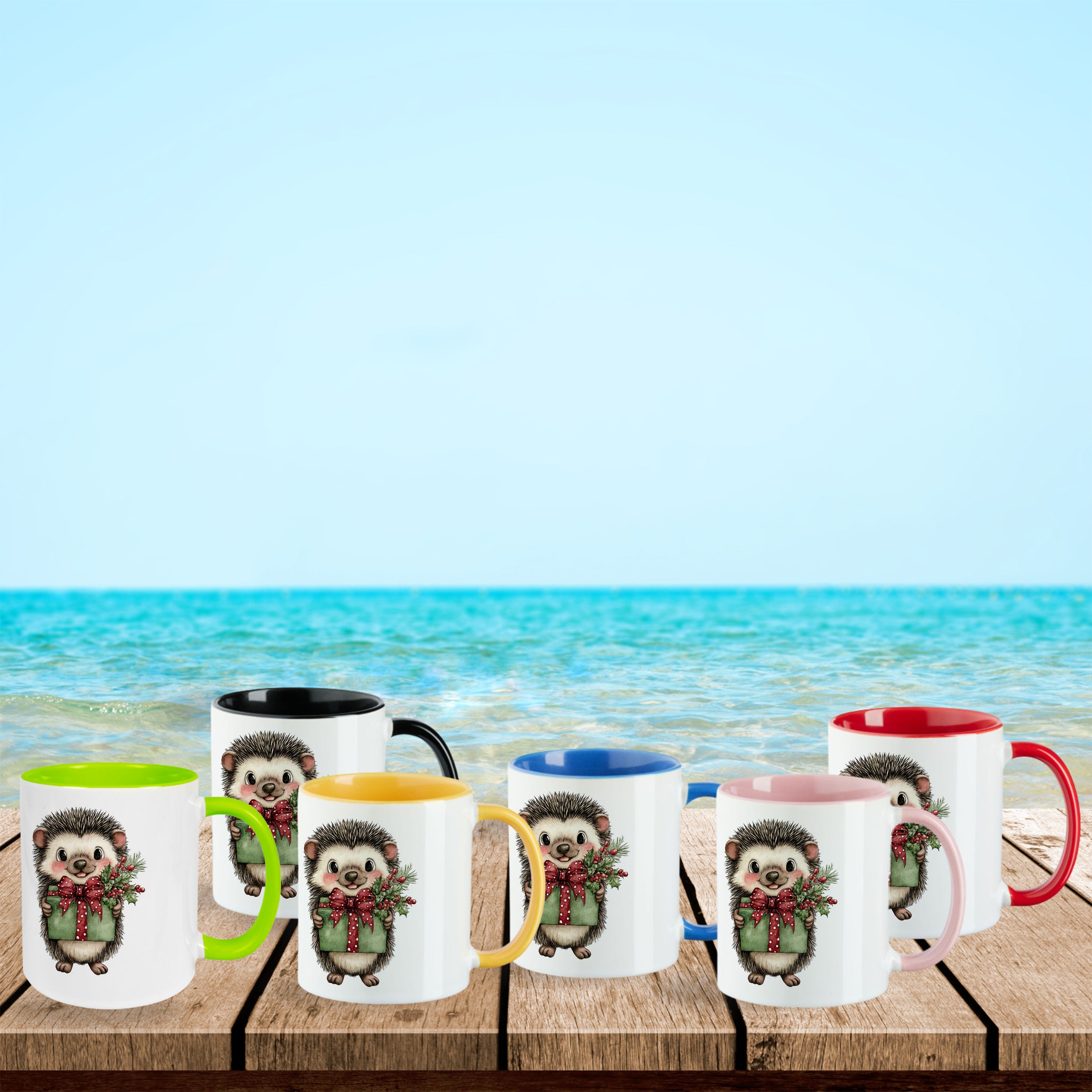 Tasse Igel mit Geschenk