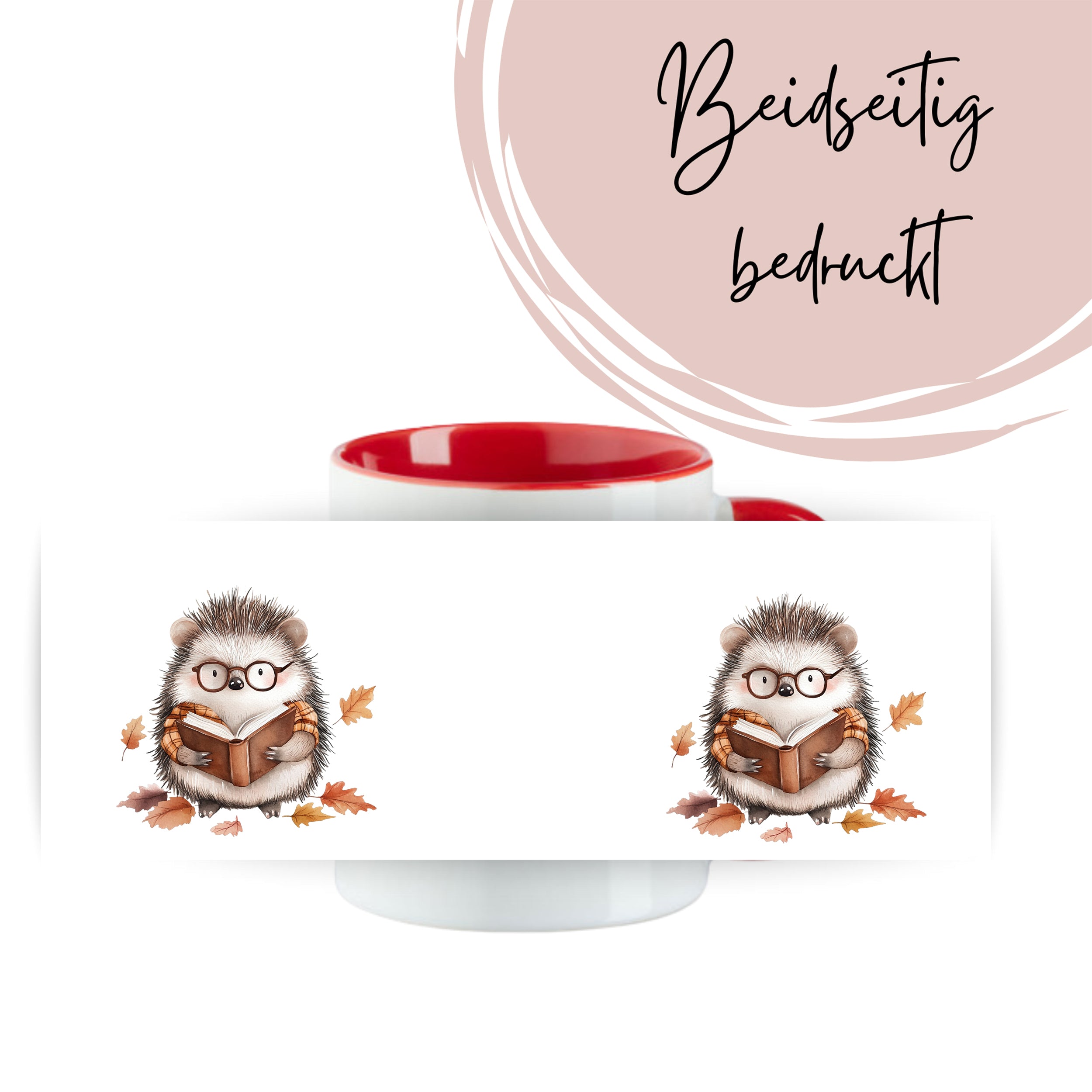 Tasse Igel mit Buch