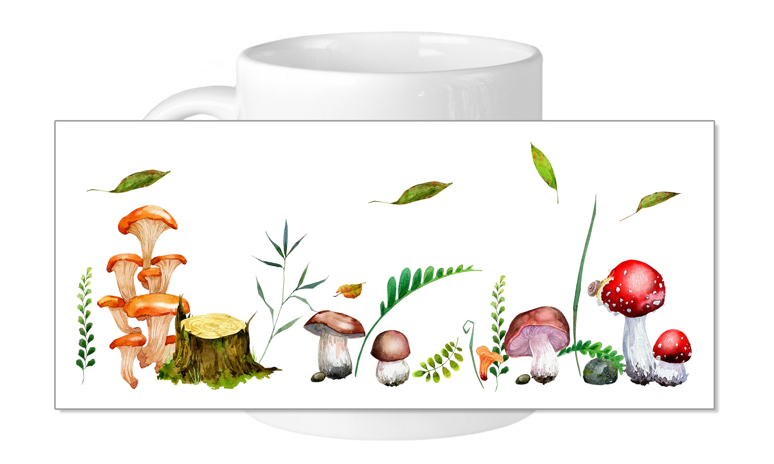 Tasse Keramik mit Pilz-Motiv