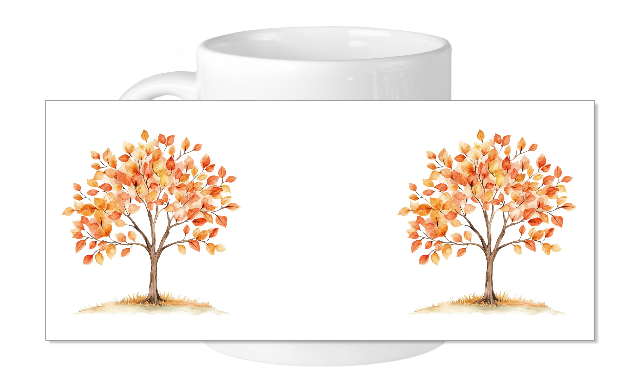Tasse Herbstliche Baum